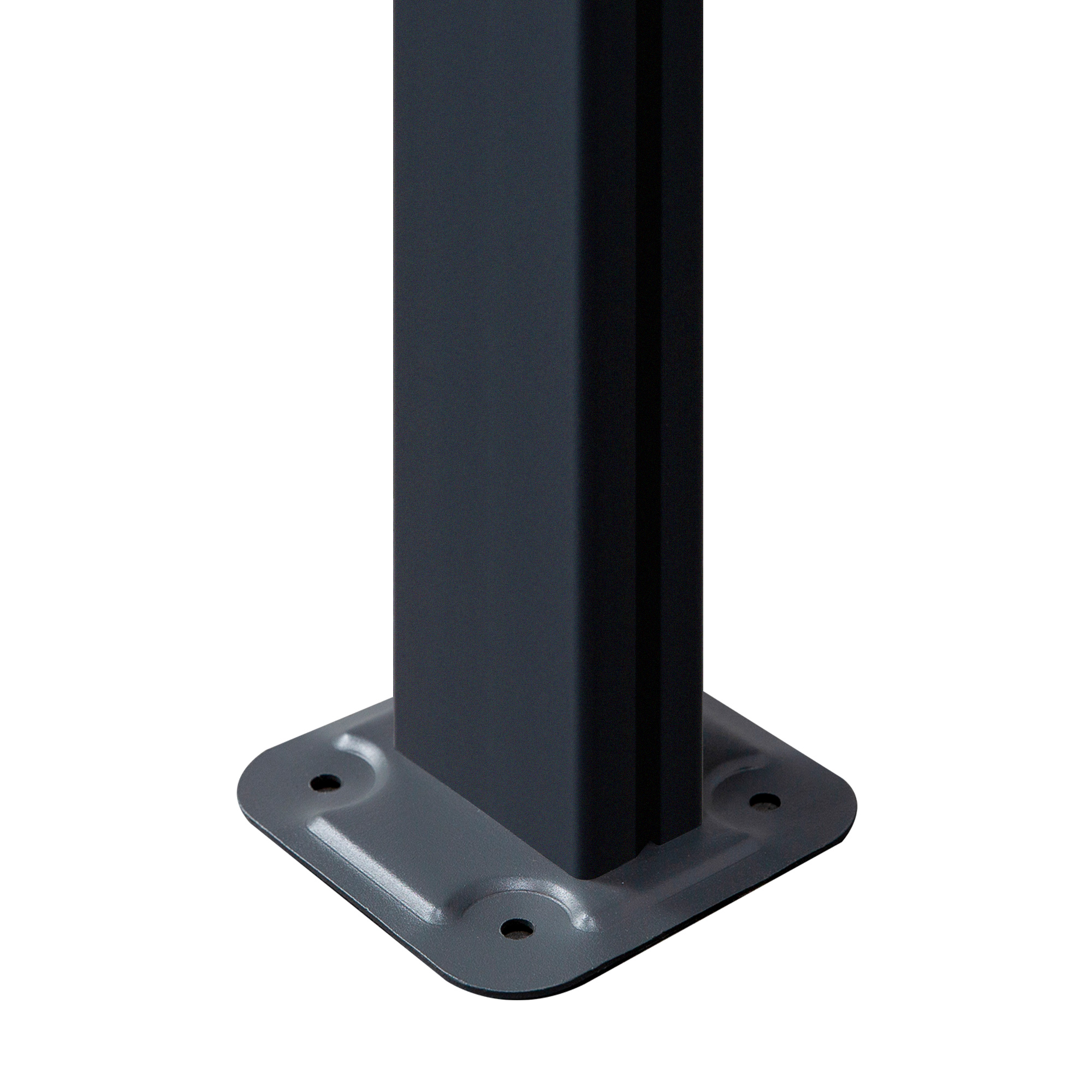  Pergola montata pentru gradina din policarbonat si aluminiu, montare reglabila, gri [6]