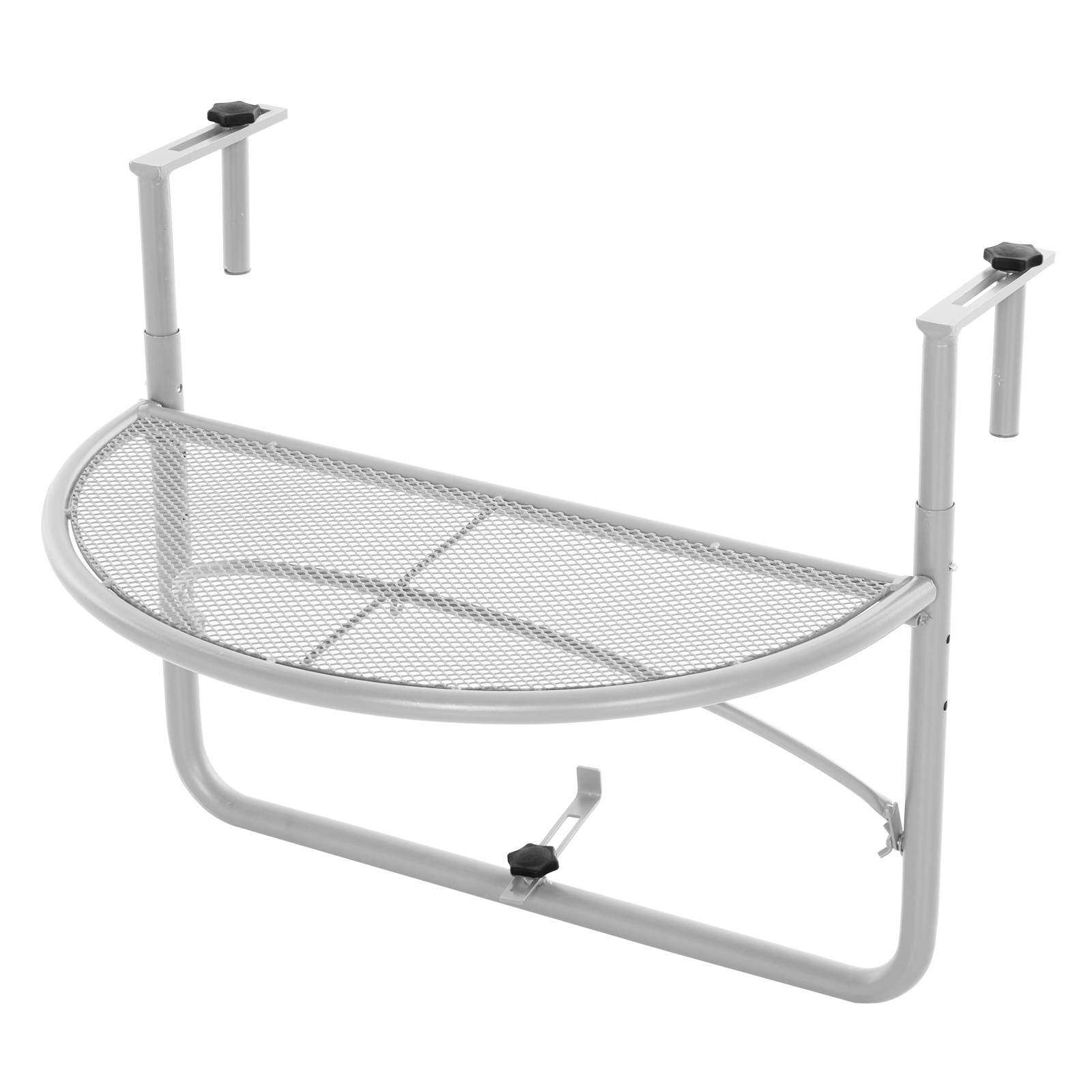 Mese gradina -  Masuta Balcon Metal Alb Pliabila 3 Niveluri