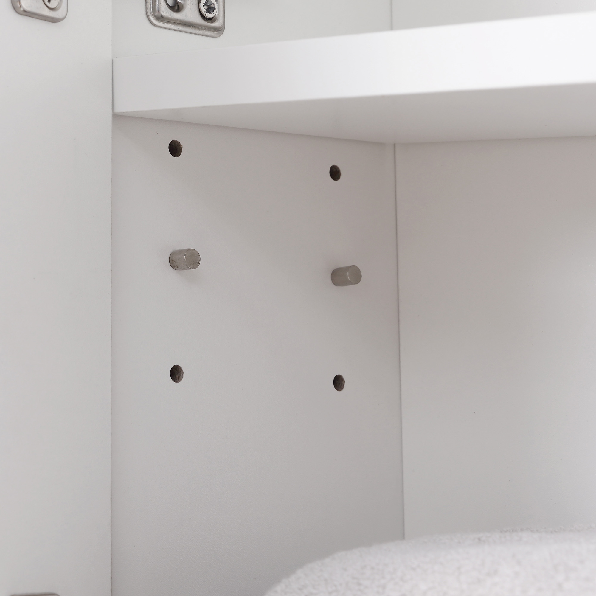  Dulap Baie Suspendat - Cu Oglinda si Rafturi Reglabile [8]