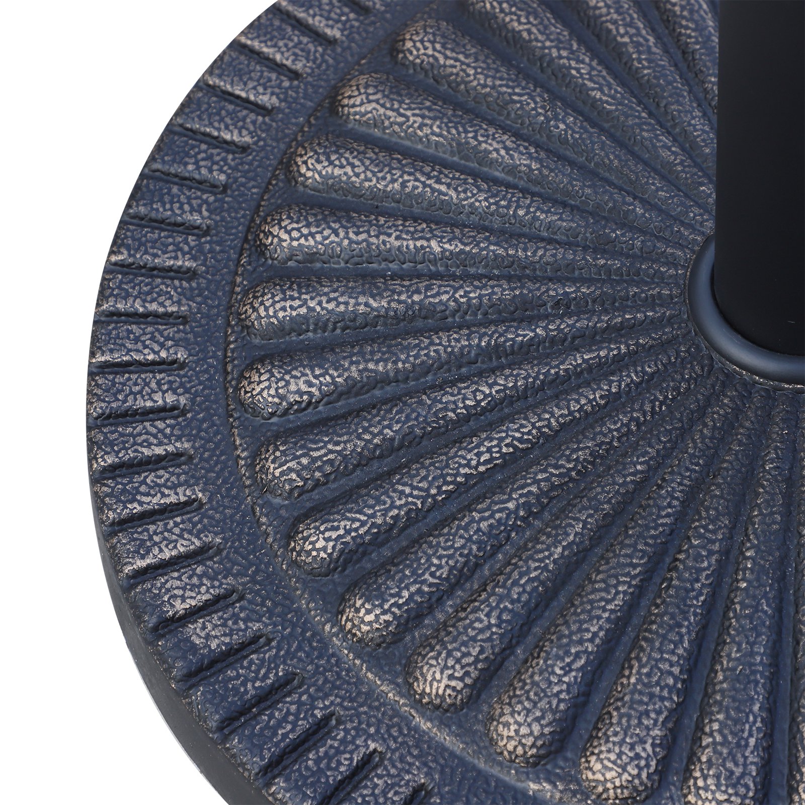  Baza pentru Umbrela de Soare Diametru 3,8-4,8cm Desen Floral cu Manivela Greutate 15kg de Gradina Rasina 49x32cm [8]