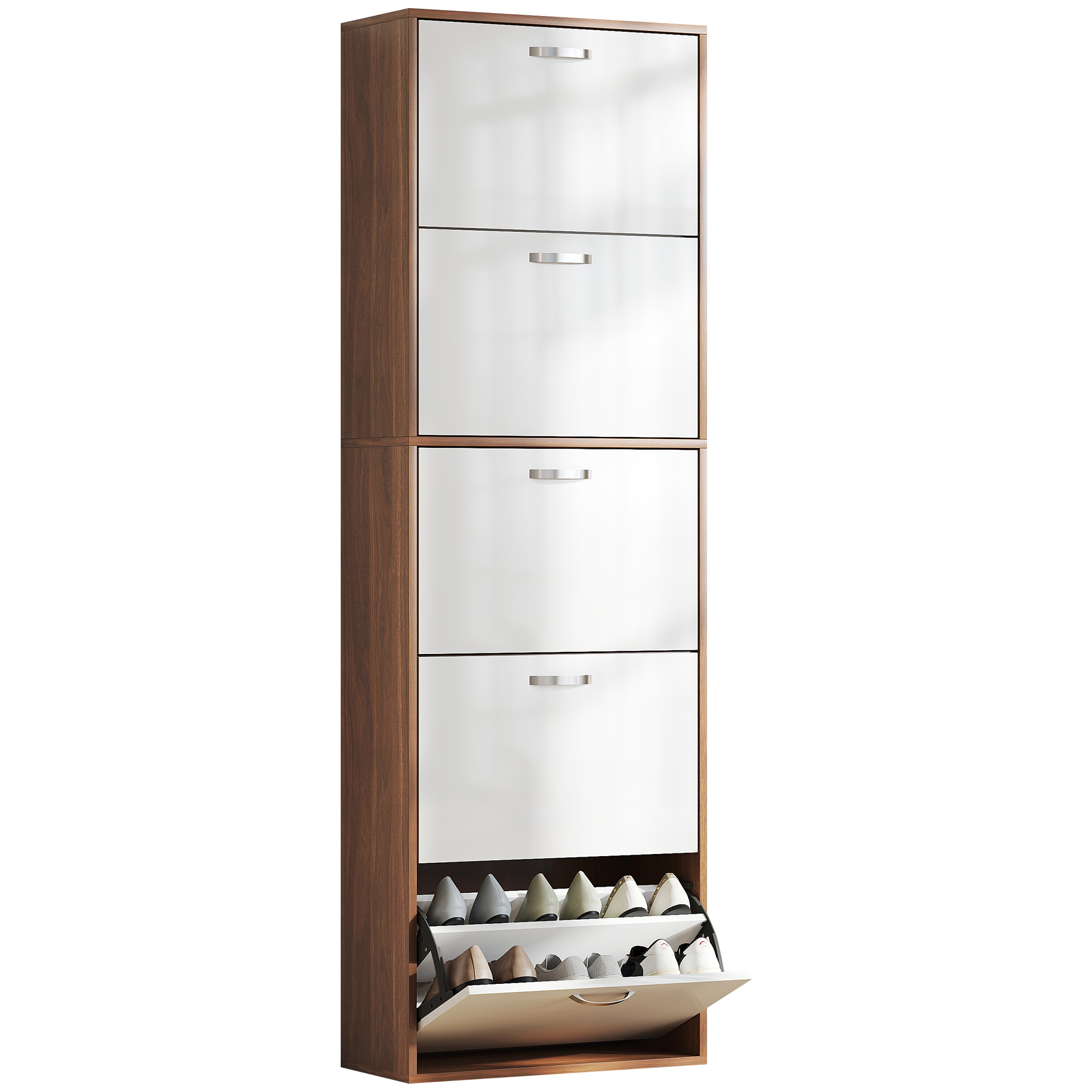 Living & hol -  Dulap Pantofi 60×28×189 cm - 5 Sertare & Spatiu pentru 30 Perechi