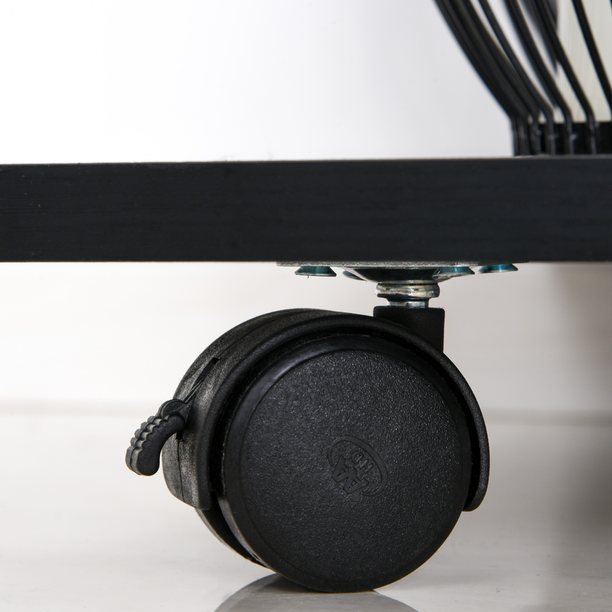  Mobila pentru Imprimanta din Lemn Negru cu 1 Sertar 2 Etajere Raft CPU [8]