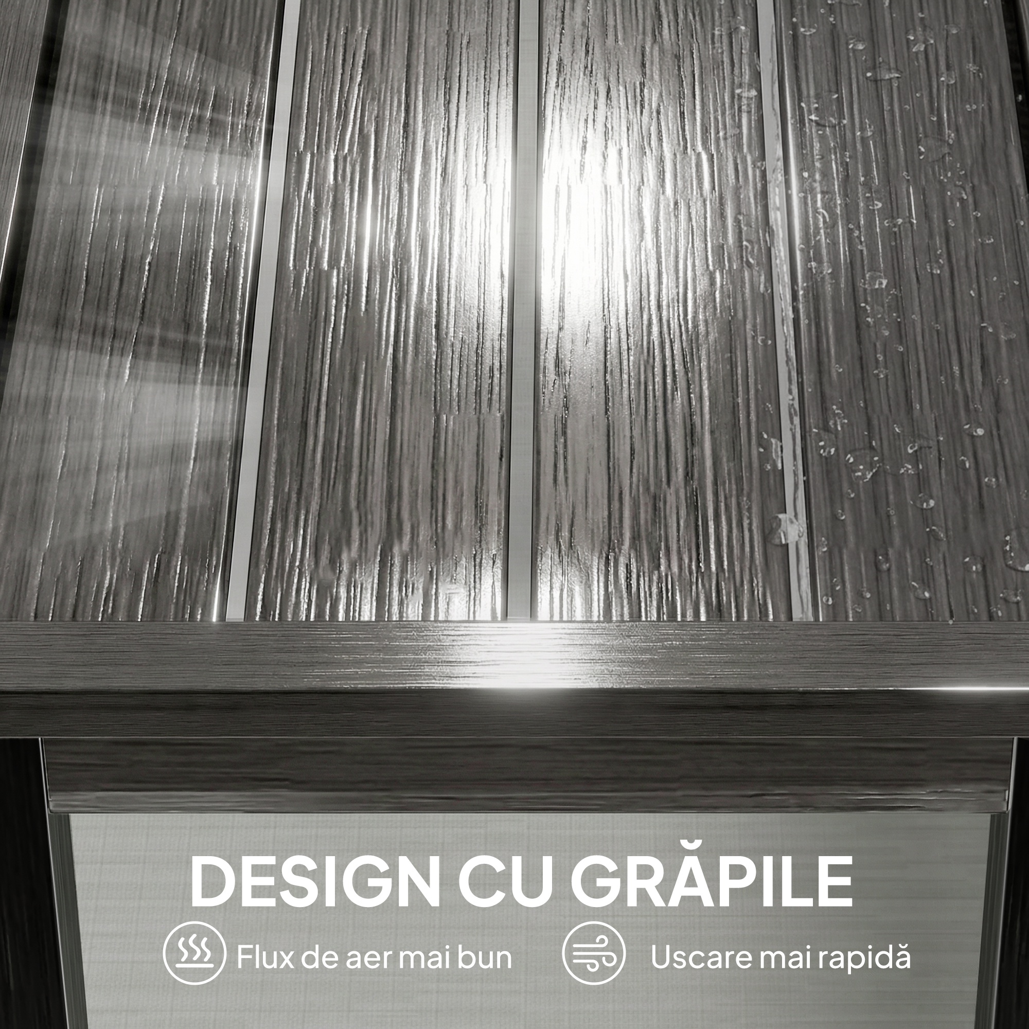  Banca de gradina cu 2 locuri, 130x34x43 cm, gri [5]