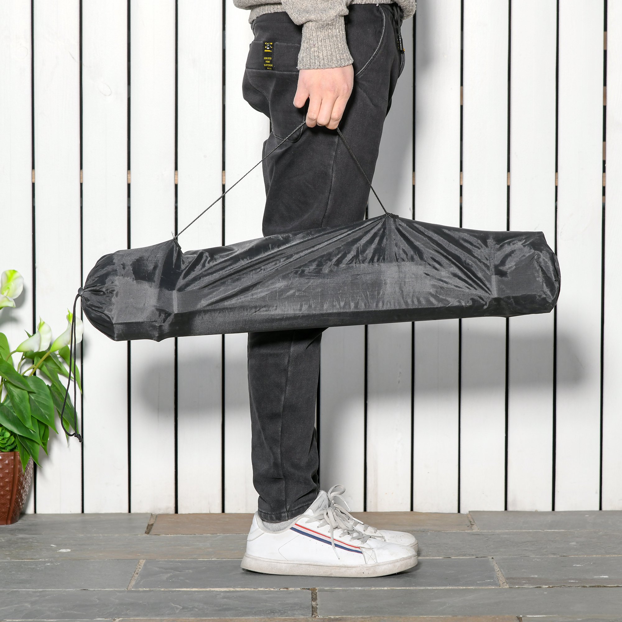  Masa de Camping Pliabila si Rulabila Outunny cu Geanta de Calatorie neagra [7]