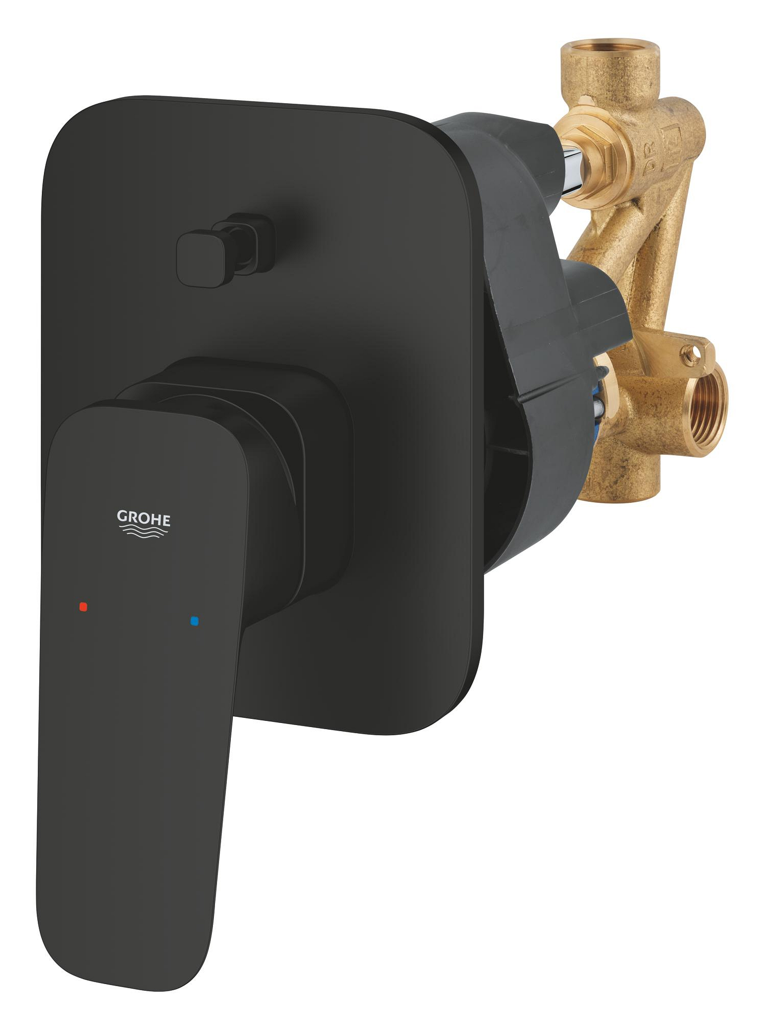Baterii sanitare - Unitate comanda Grohe 1017762430, Cubeo, tip incastrare incastrat, tip comanda monocomanda, dimensiune racord 1/2, negru