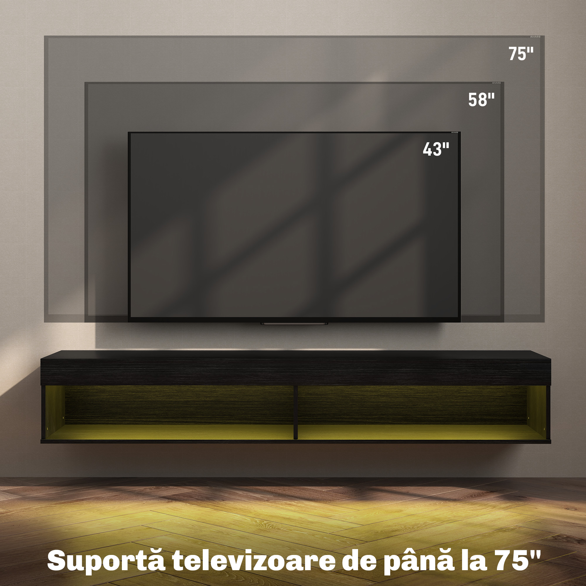  Suport TV Suspendat - LED & Rafturi, Televizoare pana la 190 cm [5]