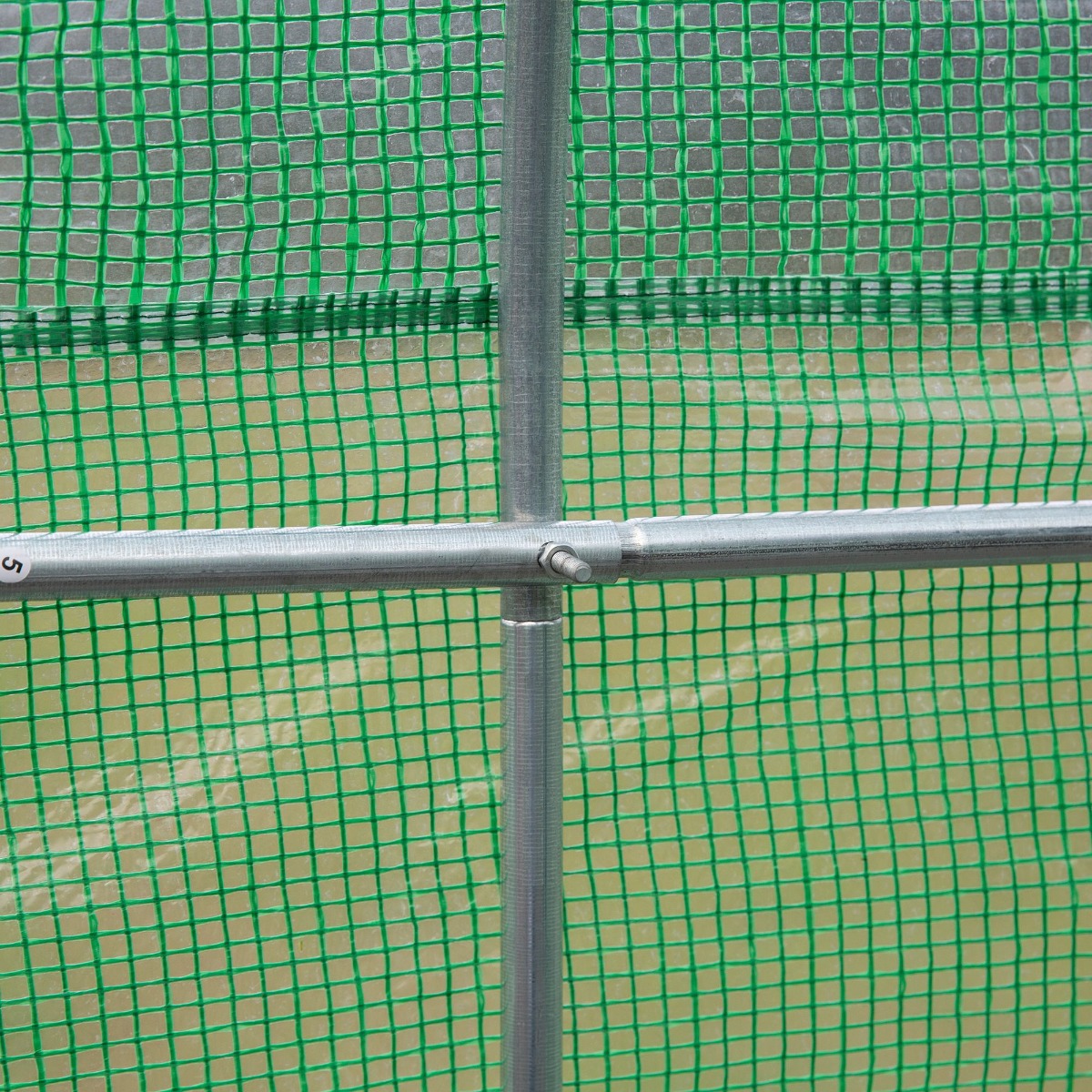  Sera de Gradina Tunel cu Usa Rulanta, 6 Ferestre si Acoperis invelit PE pentru Plante, 3,5x3x2 m, Verde [7]