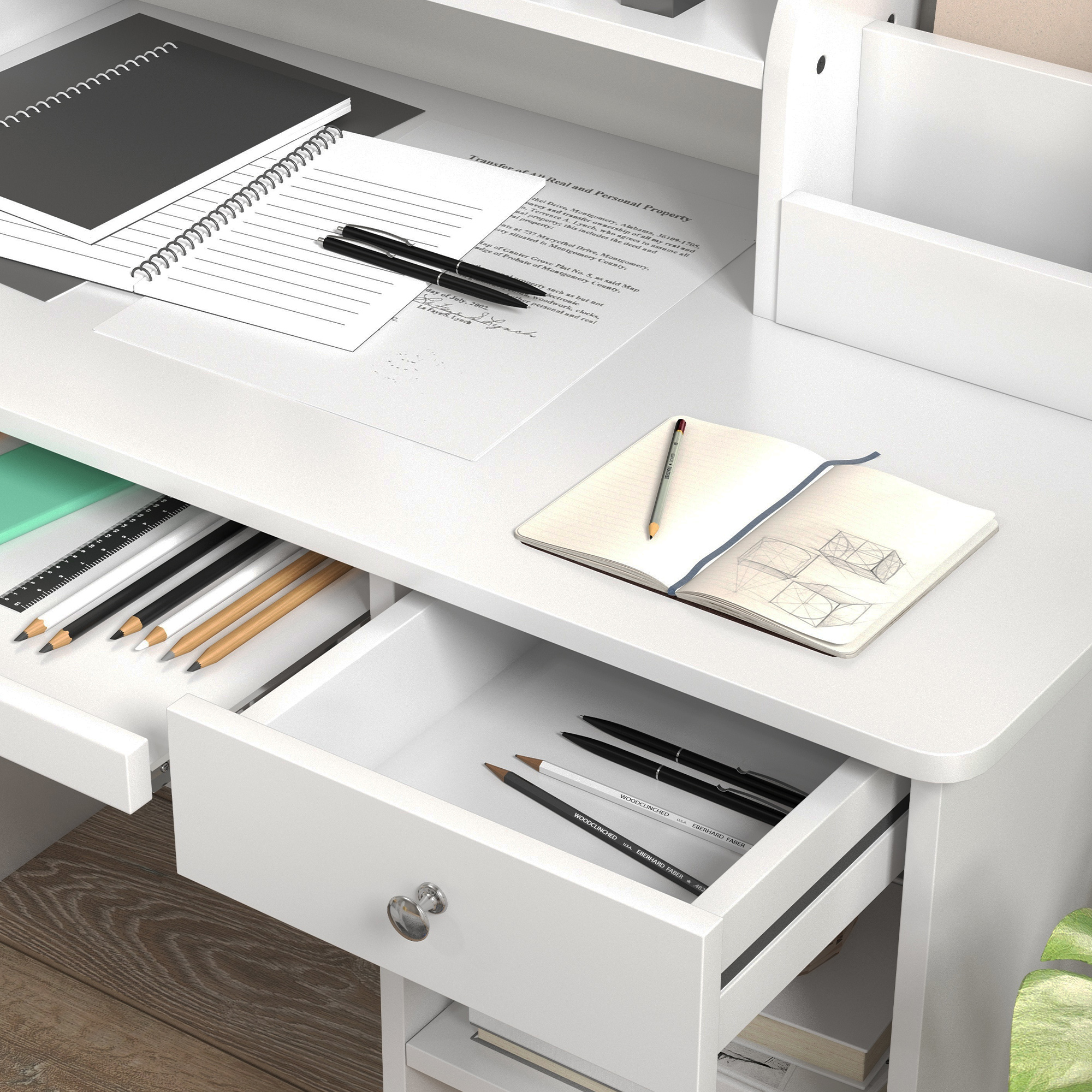  Masa & Scaun Birou Lemn - Copii 5-8 Ani, Stil scolar [8]