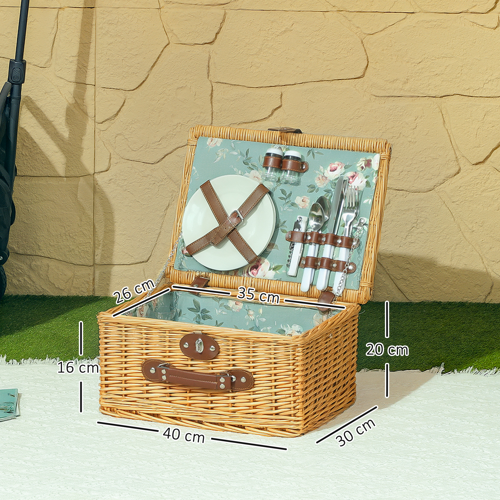 Cos picnic  maro deschis [2]