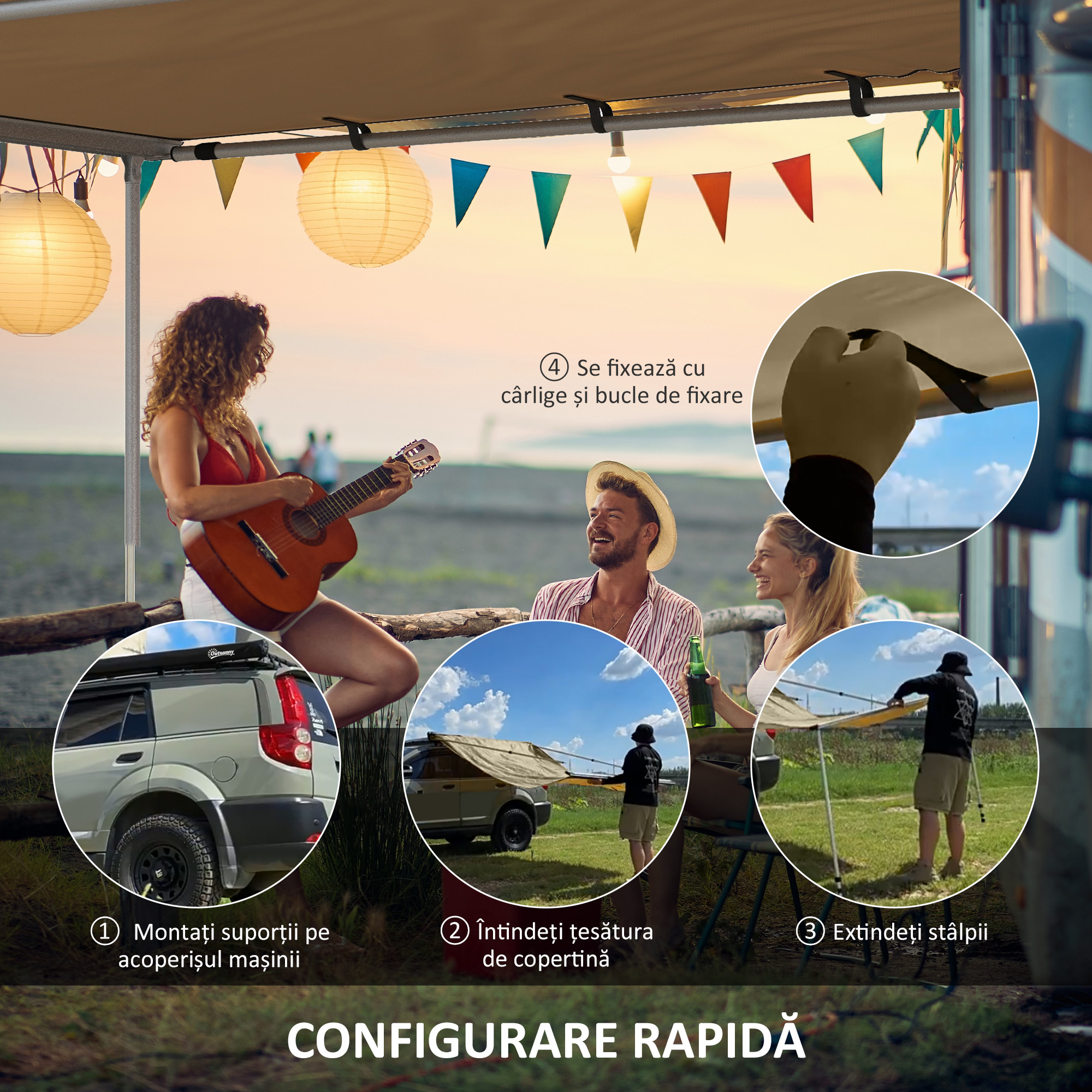  Marchiza Laterala de 1,5 x 2,6m pentru Masina [3]