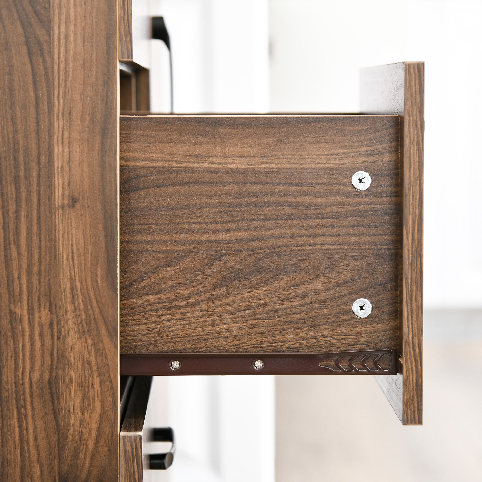  Dulap Modern - Lemn cu 3 Sertare & Dulapioare [8]