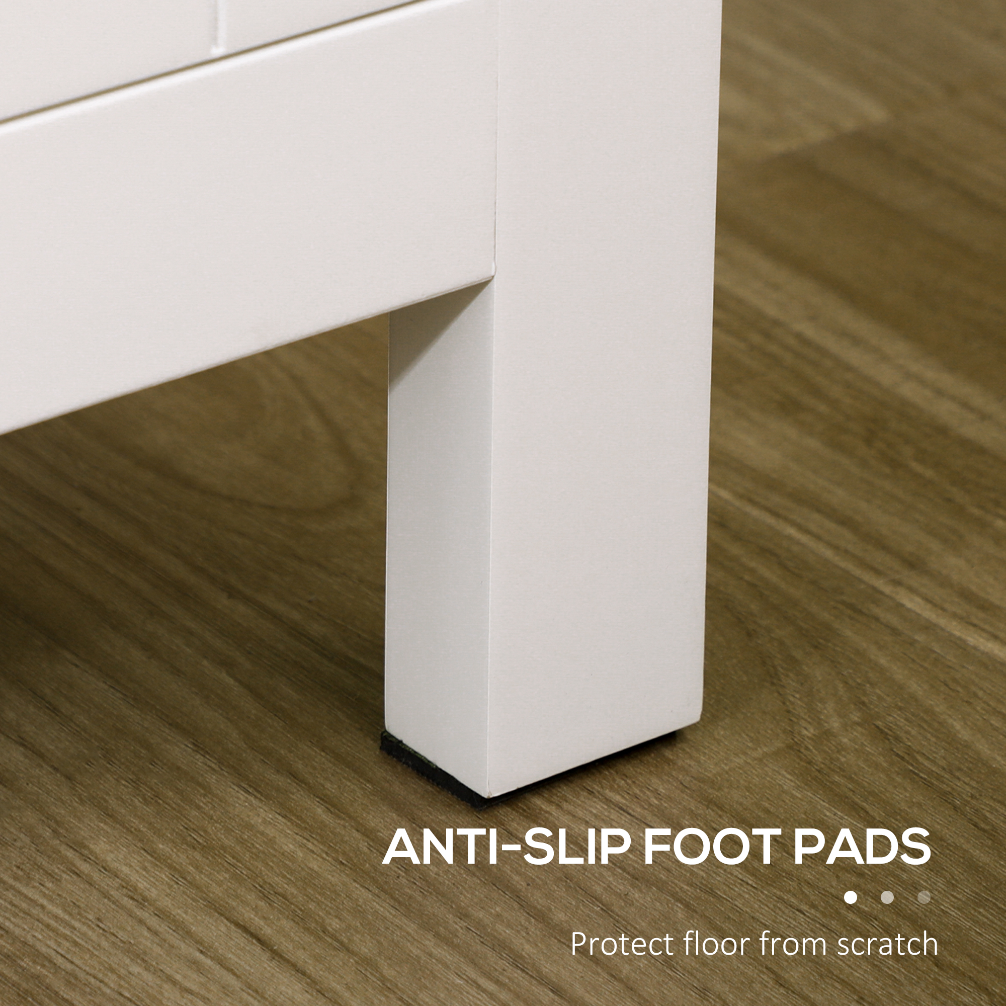  Dulap cu 2 Compartimente si 2 Rafturi Reglabile la 3 inaltimi, 120x40x70 cm, Alb si Culoare Lemn [6]