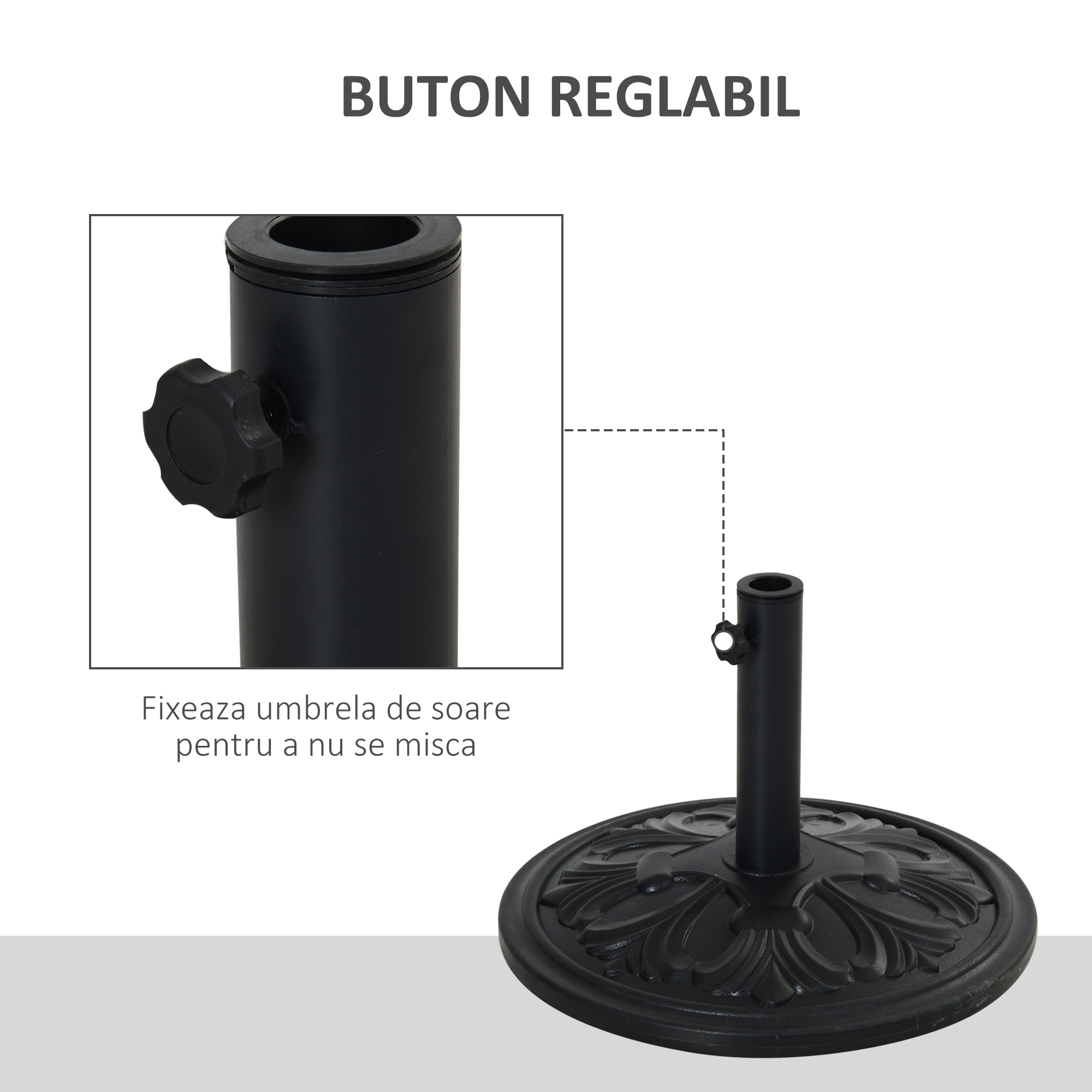  Baza Rotunda Umbrela 13 kg HDPE + Beton [3]