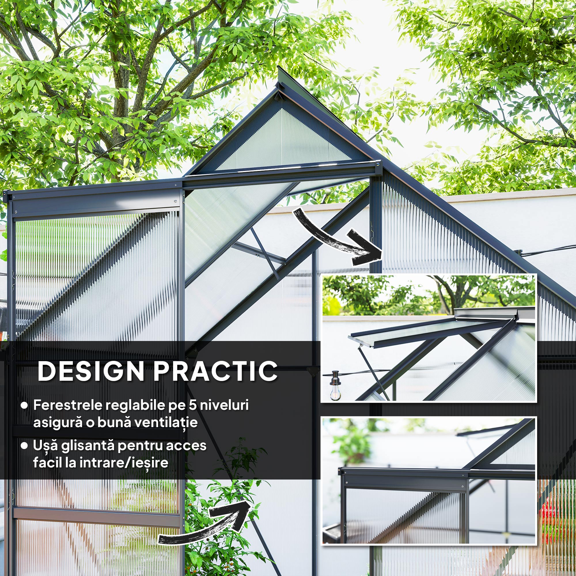  Sera Walk-In din Policarbonat 192.5 x 131 cm [4]