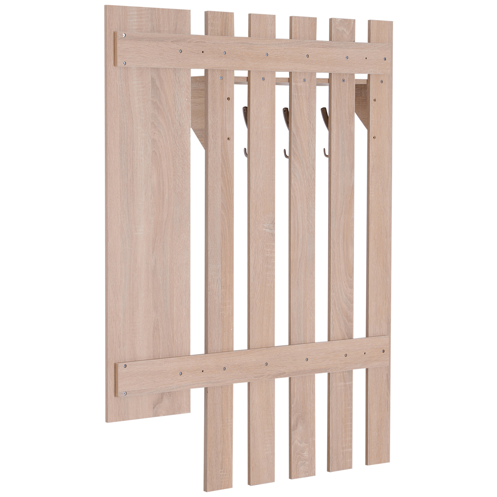  Set Hol 3 Piese - Dulap Pantofi, Cuier cu Oglinda, Design Lemn [6]