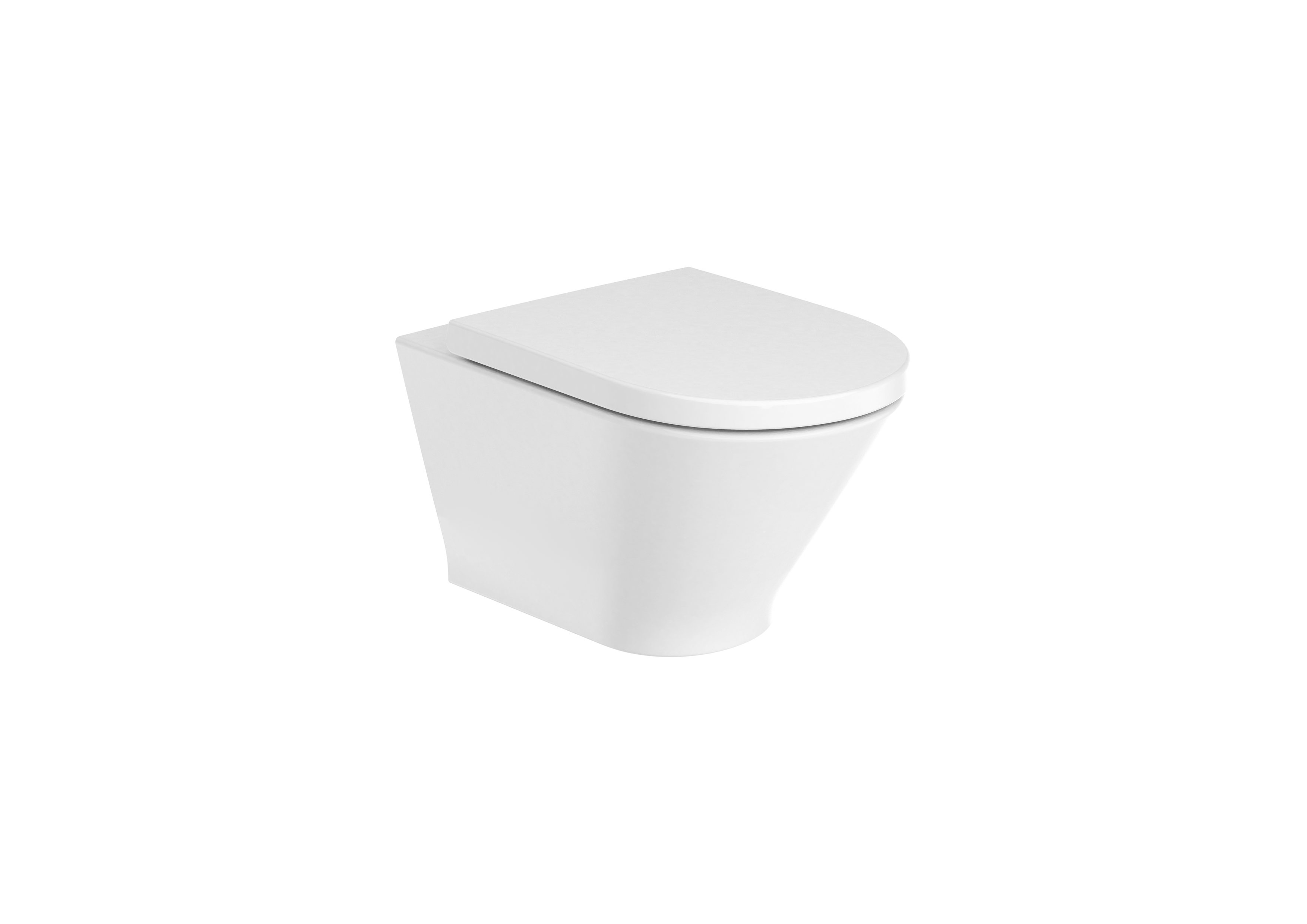 Baie - Vas WC Roca A3460NL000, The Gap, montaj suspendat, tip clatire jet de apa, tip evacuare orizontala, alb