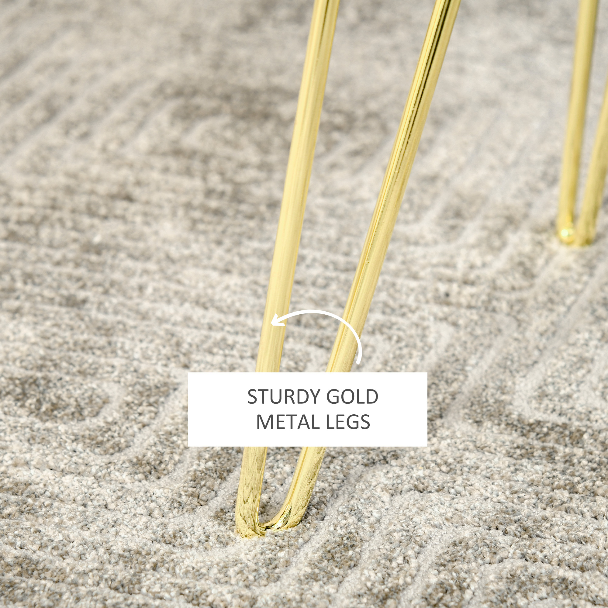  Scaun Rotund cu Compartiment de Depozitare din Catifea Verde si Auriu 36x36x45cm [7]