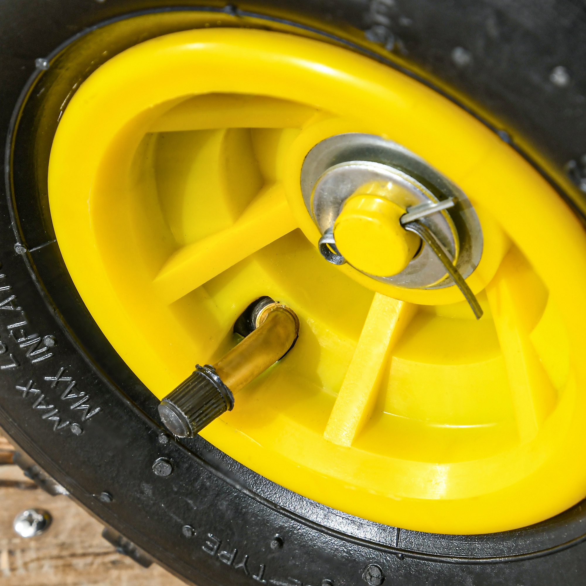  Roaba de Gradina cu Maner si 4 Roti Mari, Capacitate 150 kg, 94x48,5x100 cm, Verde [8]