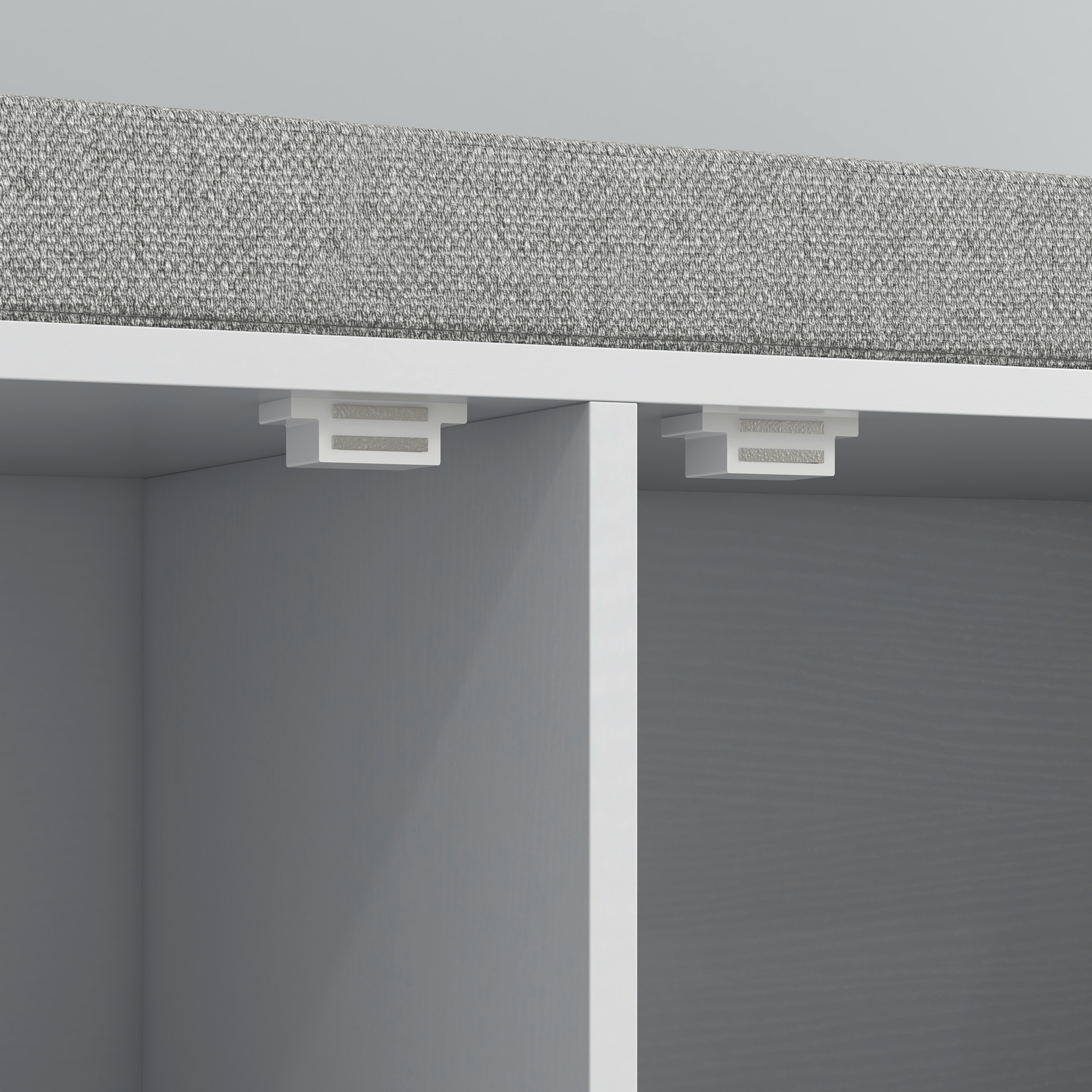  Bancheta Dulap pentru Pantofi cu 2 Compartimente si Perna, Dulap Pantofi pentru Hol, 84x35x50 cm, Alb [8]