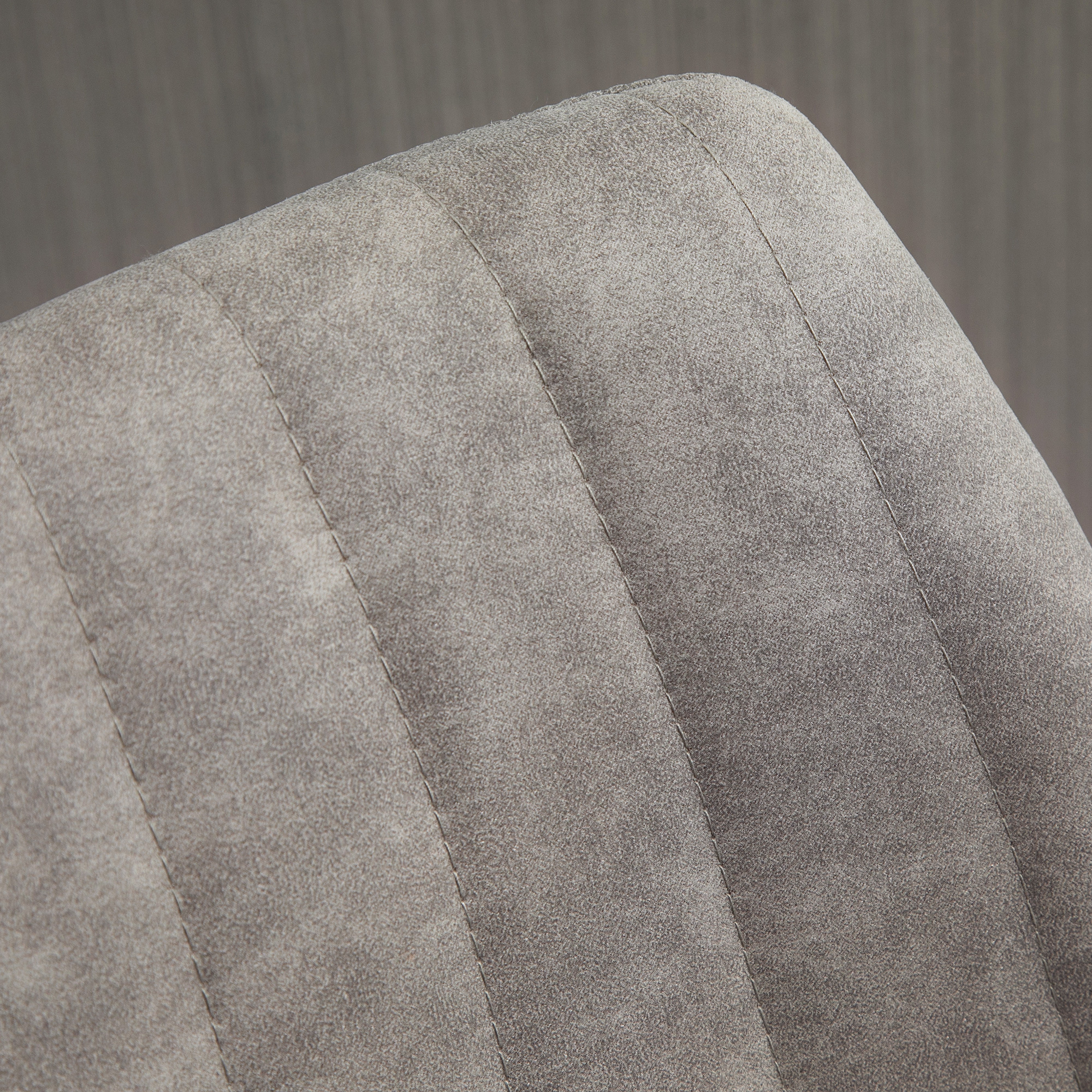  Set de 2 scaune de bar in stil industrial cu spatar din microfibra, suport pentru picioare si inaltime reglabila gri [8]