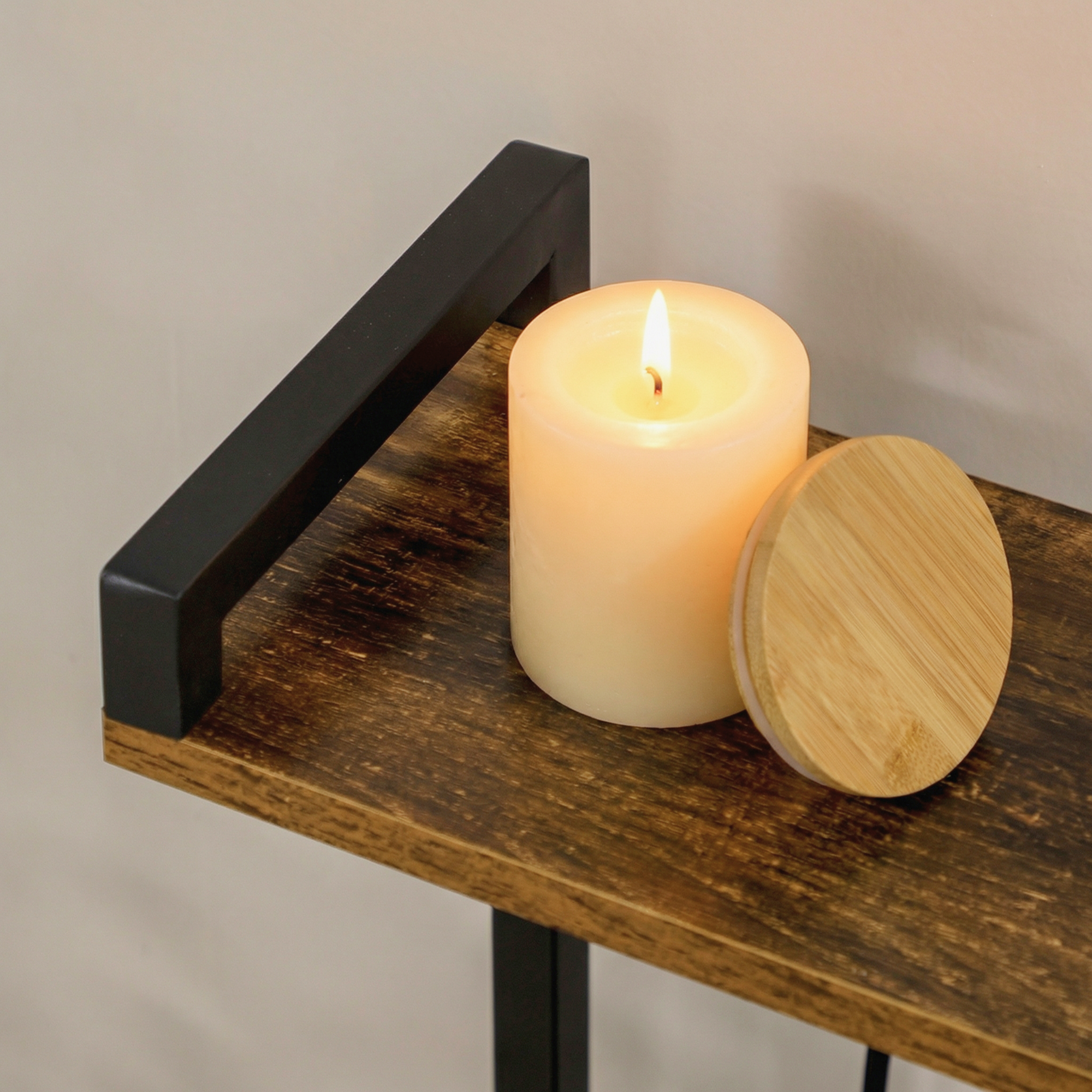  Raft de bucatarie cu priza multipla pentru microunde, cu rafturi si cos din plasa, 90x42x130cm, maro [7]