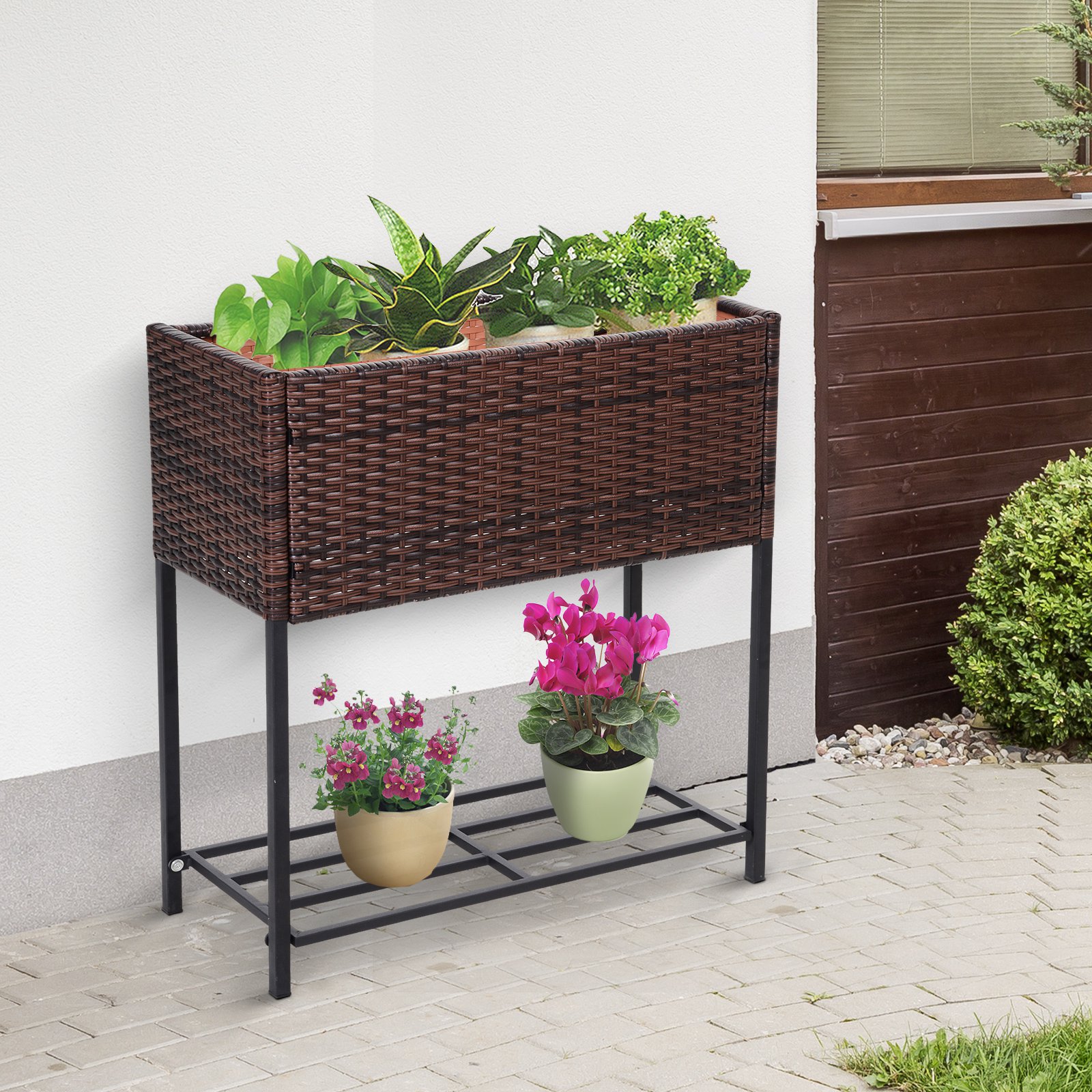  Ghiveci Efect Rachita cu Raft Maro (70cm x 30cm x 72cm) [1]