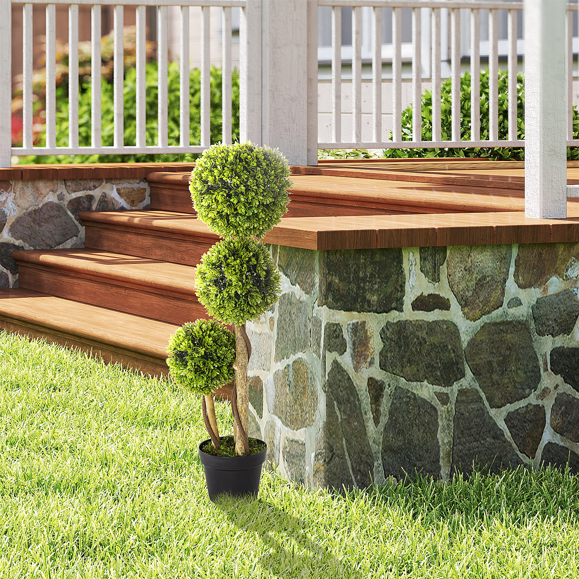  Planta Artificiala Buxus Sferic - Ghiveci Decor Interior & Exterior [1]