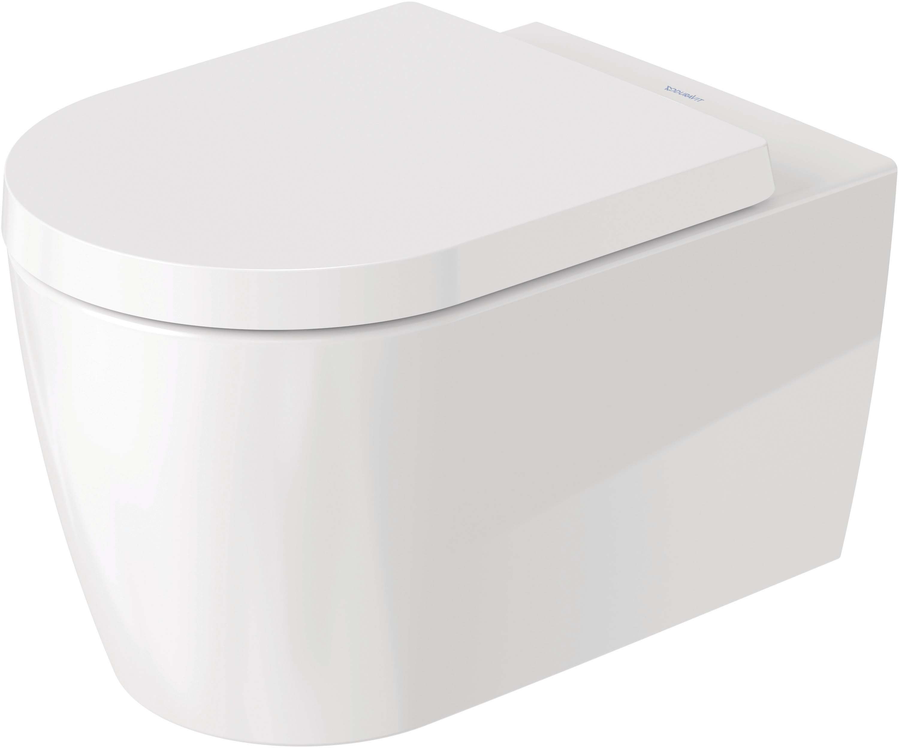 Baie - Set vas WC Duravit 45290900A1, Me by Starck, montaj suspendat, zona montaj interior, tip clatire jet de apa, alb