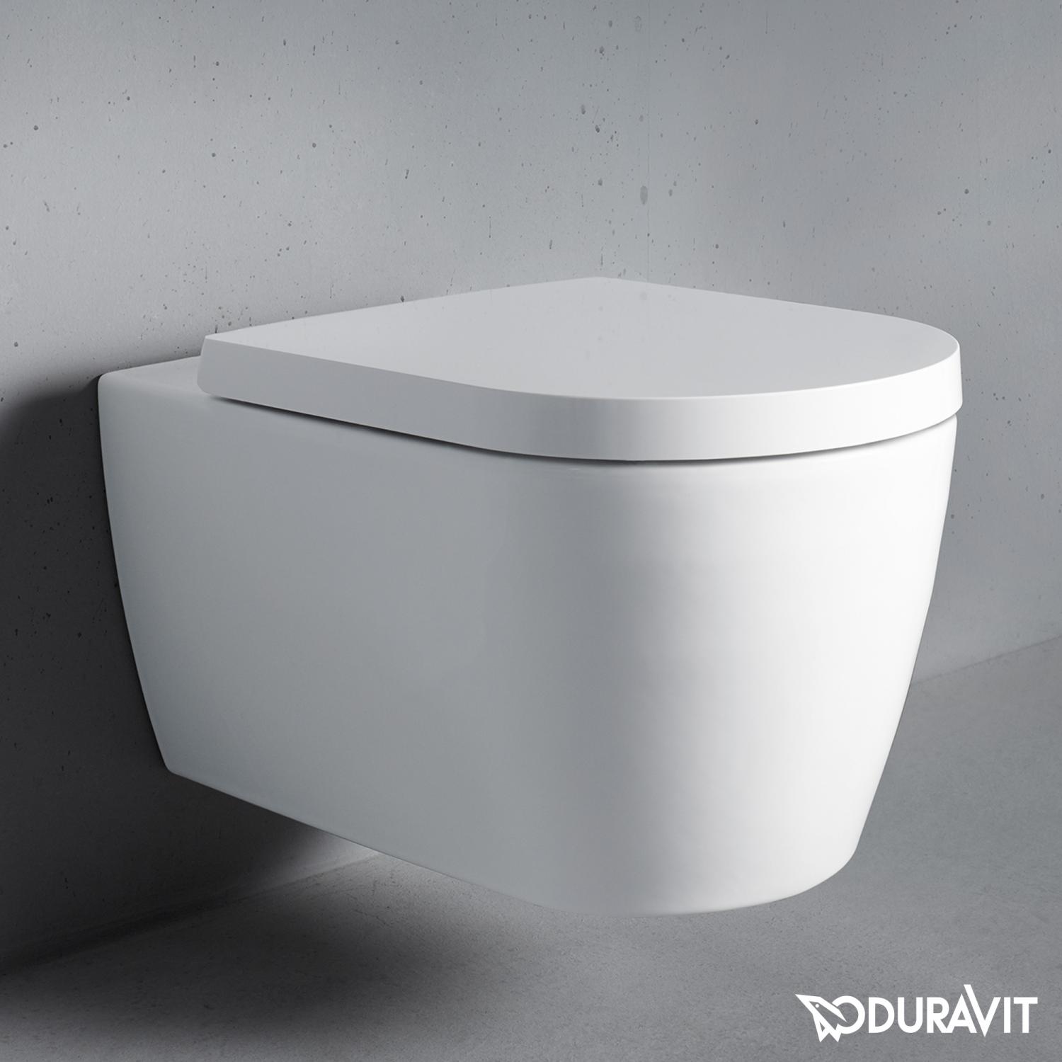 Set vas WC Duravit 45290900A1, Me by Starck, montaj suspendat, zona montaj interior, tip clatire jet de apa, alb [1]