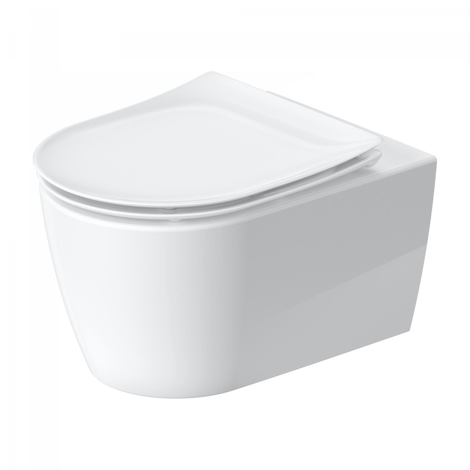 Baie - Set vas WC Duravit 45910920A1, Soleil by Starck, montaj suspendat, zona montaj interior, tip clatire jet de apa, alb