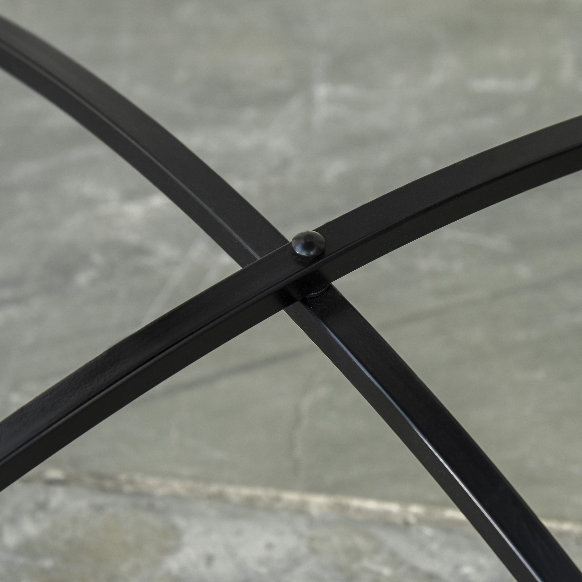  Masuta de Gradina si Exterior din Metal si Ceramica Neagra [8]