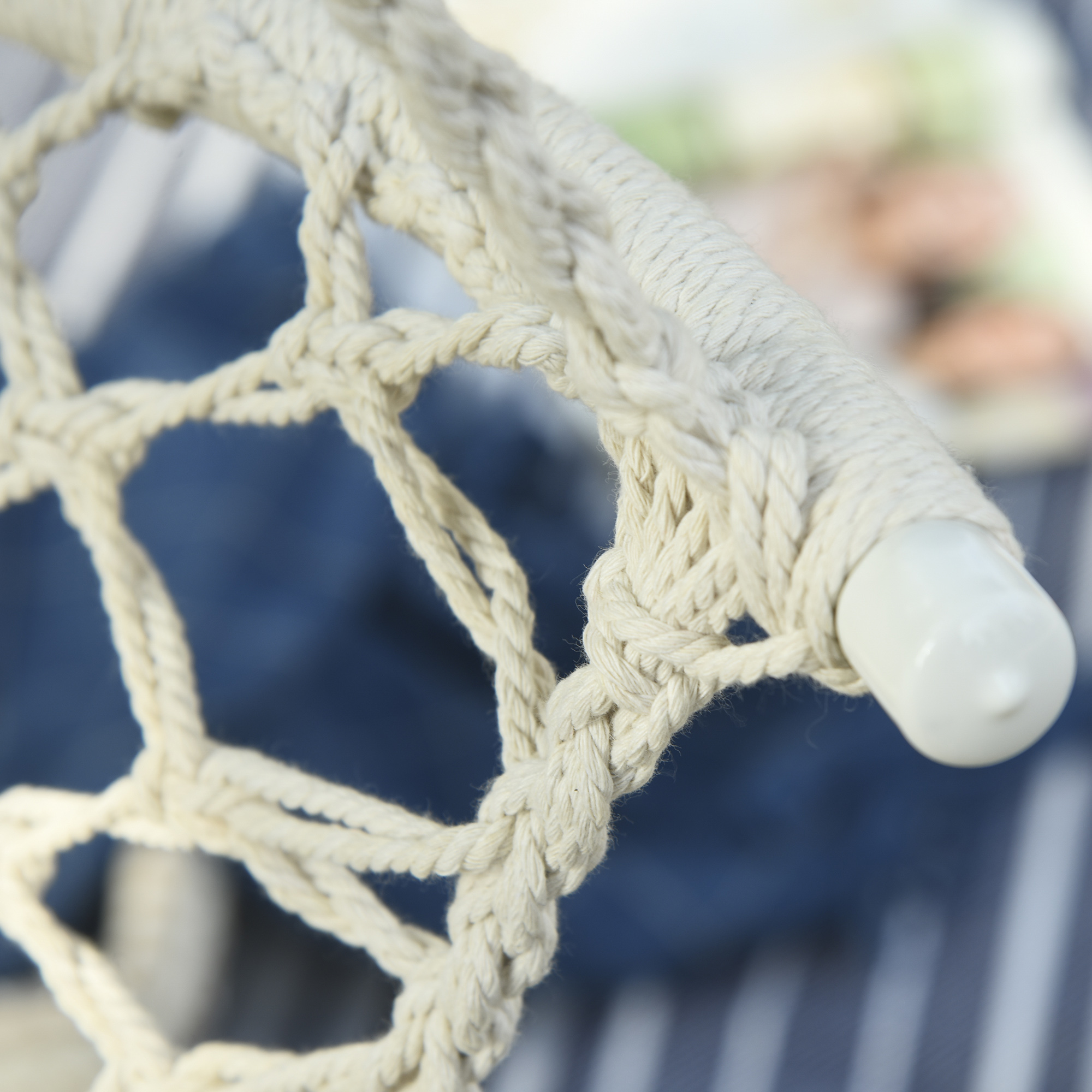  Hamac de gradina Boho Chic Scaun Suspendat pentru Interior si Exterior Crem [7]