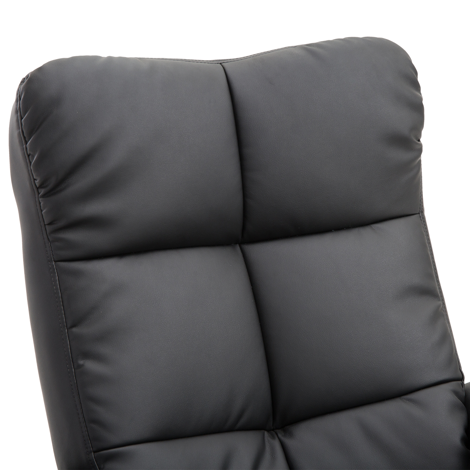  fotoliu cu taburet, 80x99x86 cm, negru [7]