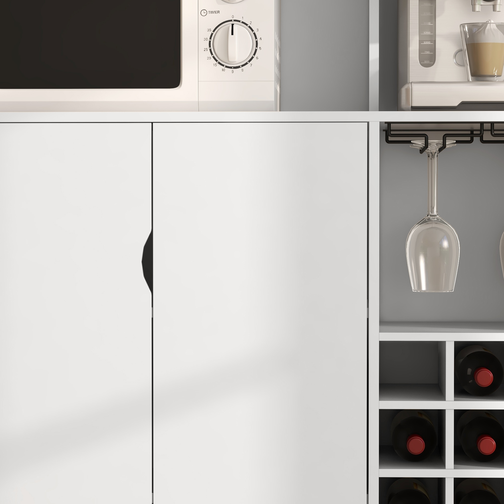  Dulap Bucatarie Multifunctional - Depozit Vin, Blat & Rafturi Sticla [7]