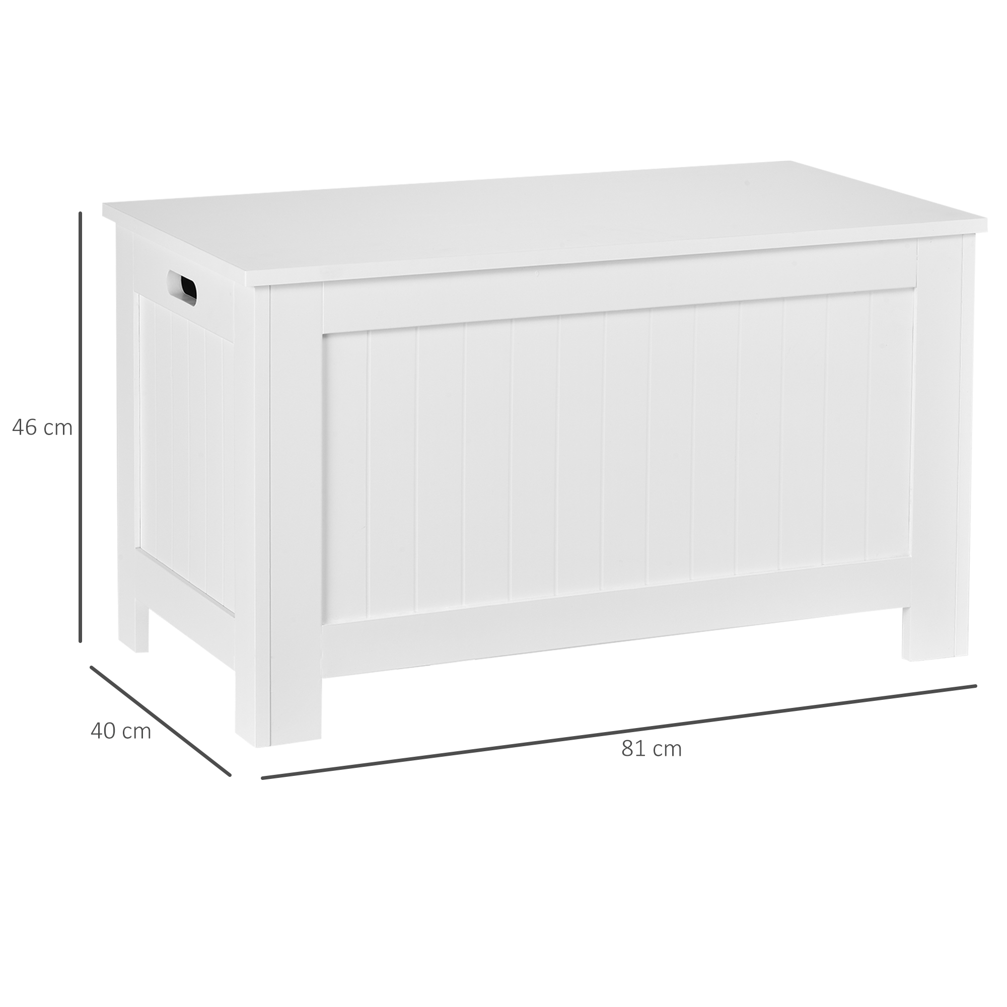  Banca de Depozitare din MDF Deschidere cu Blocare de siguranta 81x40x46cm [2]