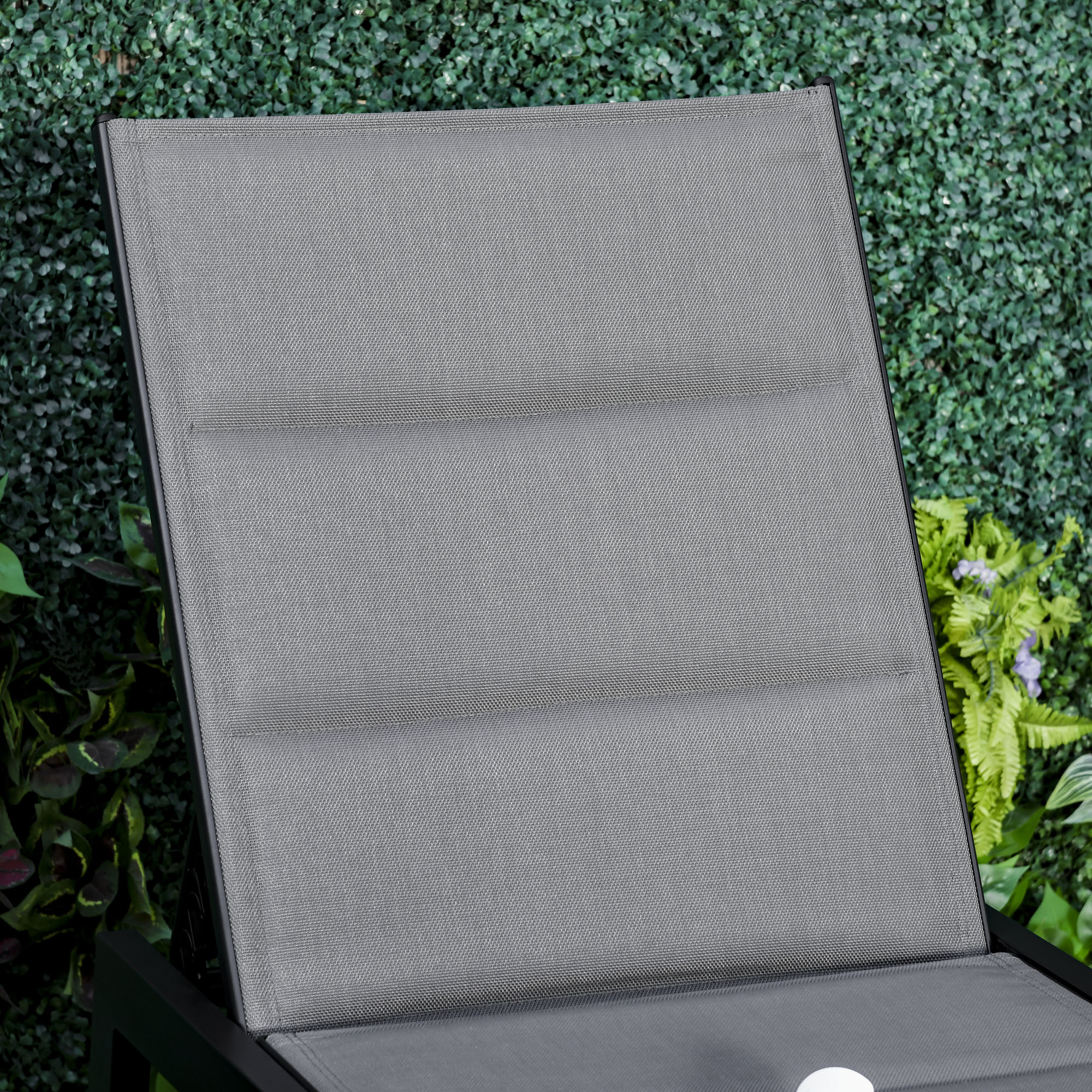  Sezlong de Gradina Reclinabil pe 5 Niveluri, cu Acoperire Captusita [7]