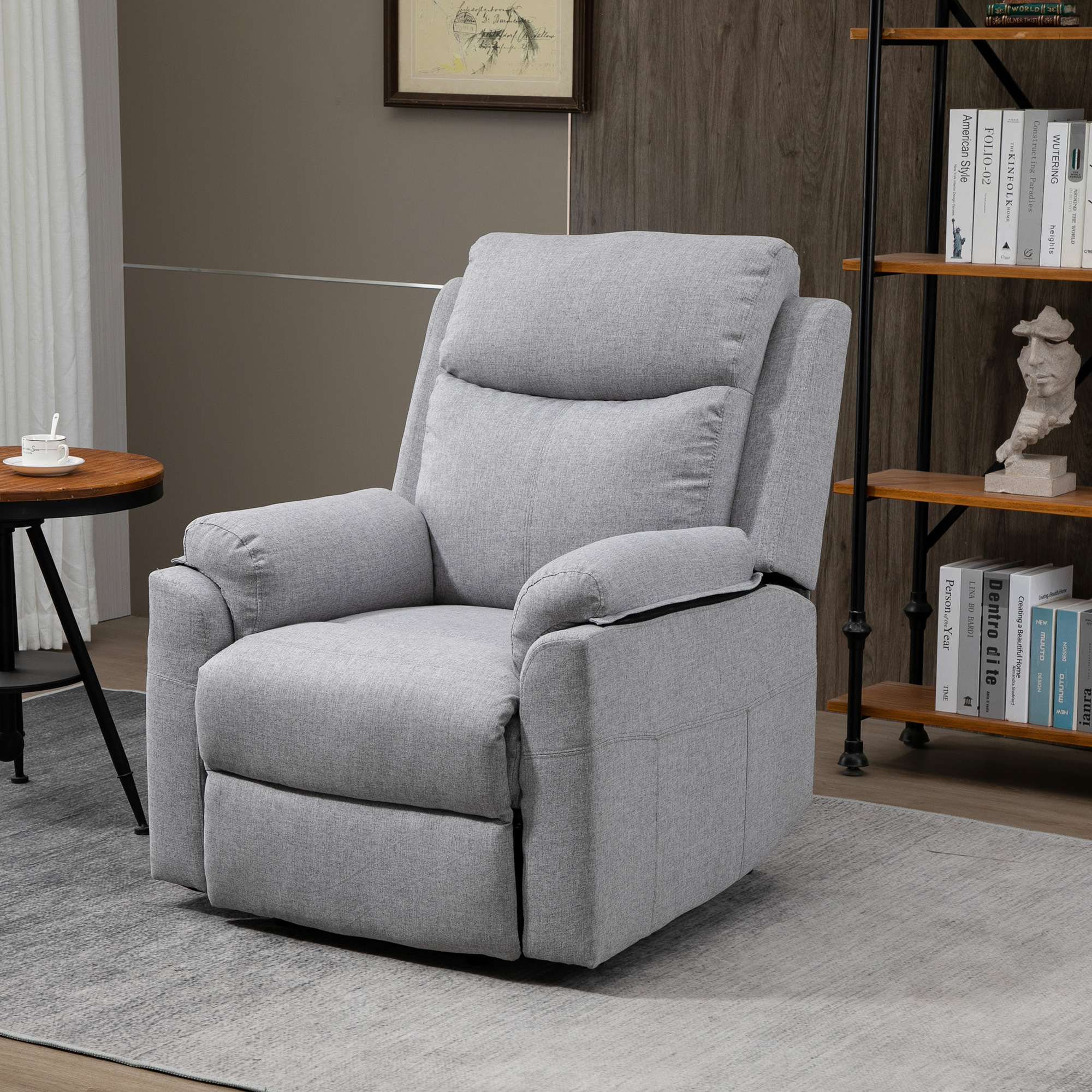  Fotoliu Electric Reclinabil - Cu Telecomanda & Suport Picioare, Gri [6]