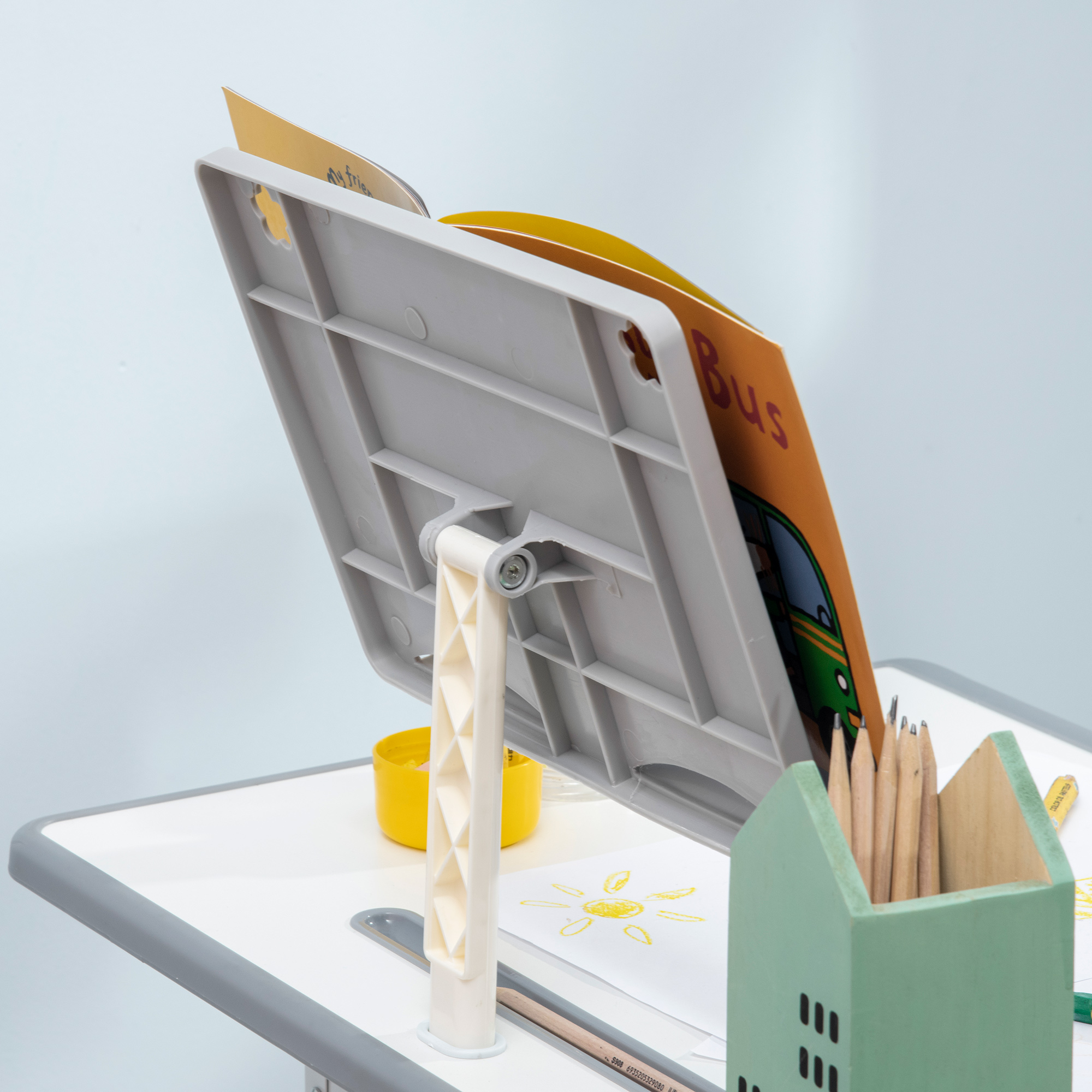  Birou scolar Copii 6-12 Ani - Reglabil cu Pupitru si Scaun [8]