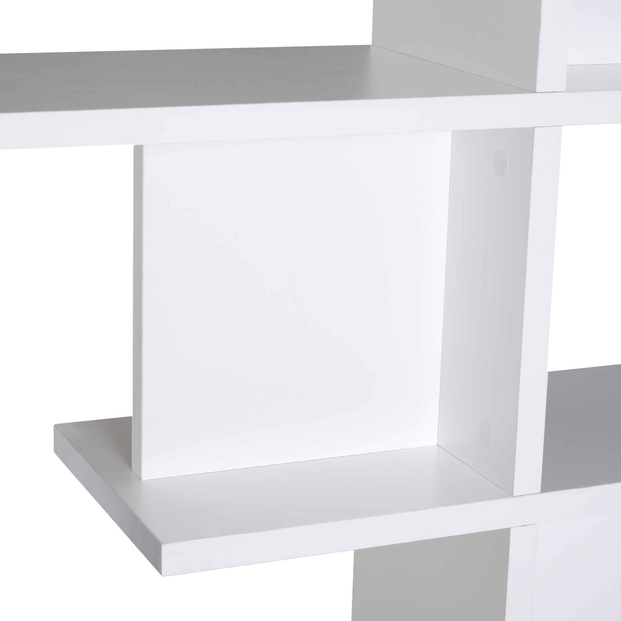  Biblioteca alba 5 niveluri, Mobilier Librarie cu 5 rafturi 12x28,6x160cm [8]