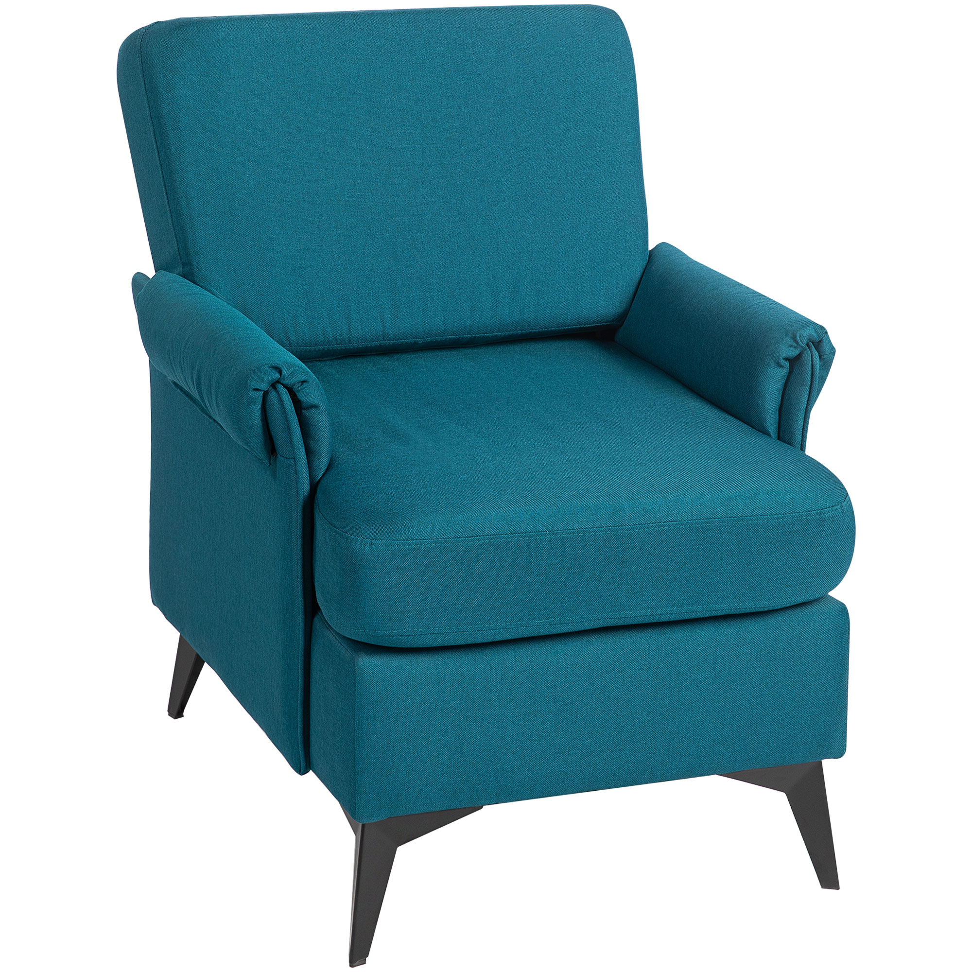 Bucatarie -  Fotoliu Modern Fotoliu Confortabil pentru Semineu Scaun de Efect din Panza pentru Camera de Zi Dormitor Biroul de Acasa Verde fotoliu pentru oaspeti sufragerie camera de zi dormitor dormitor interior