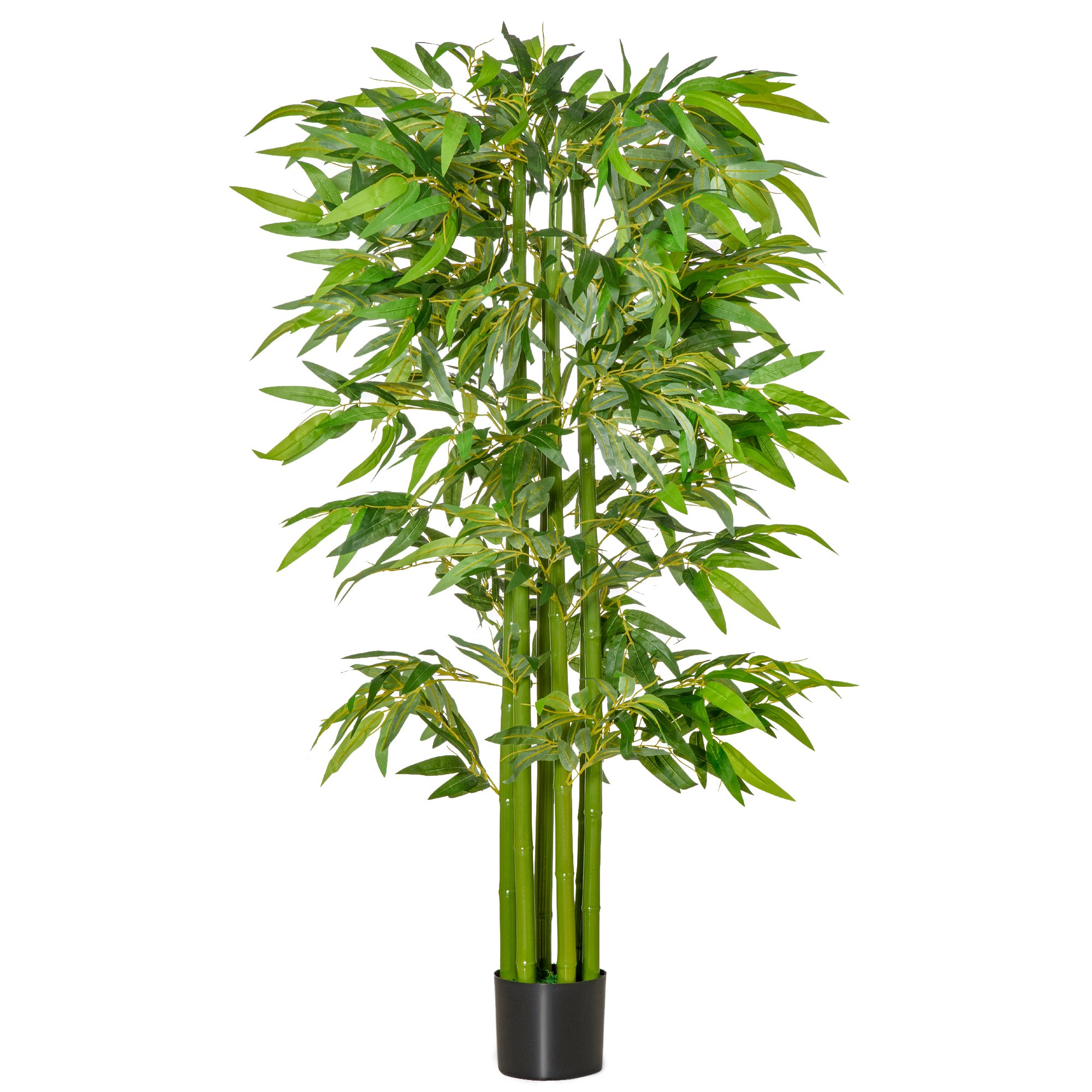 Living & hol -  planta artificiala de bambus, cu ghiveci, 160cm, verde
