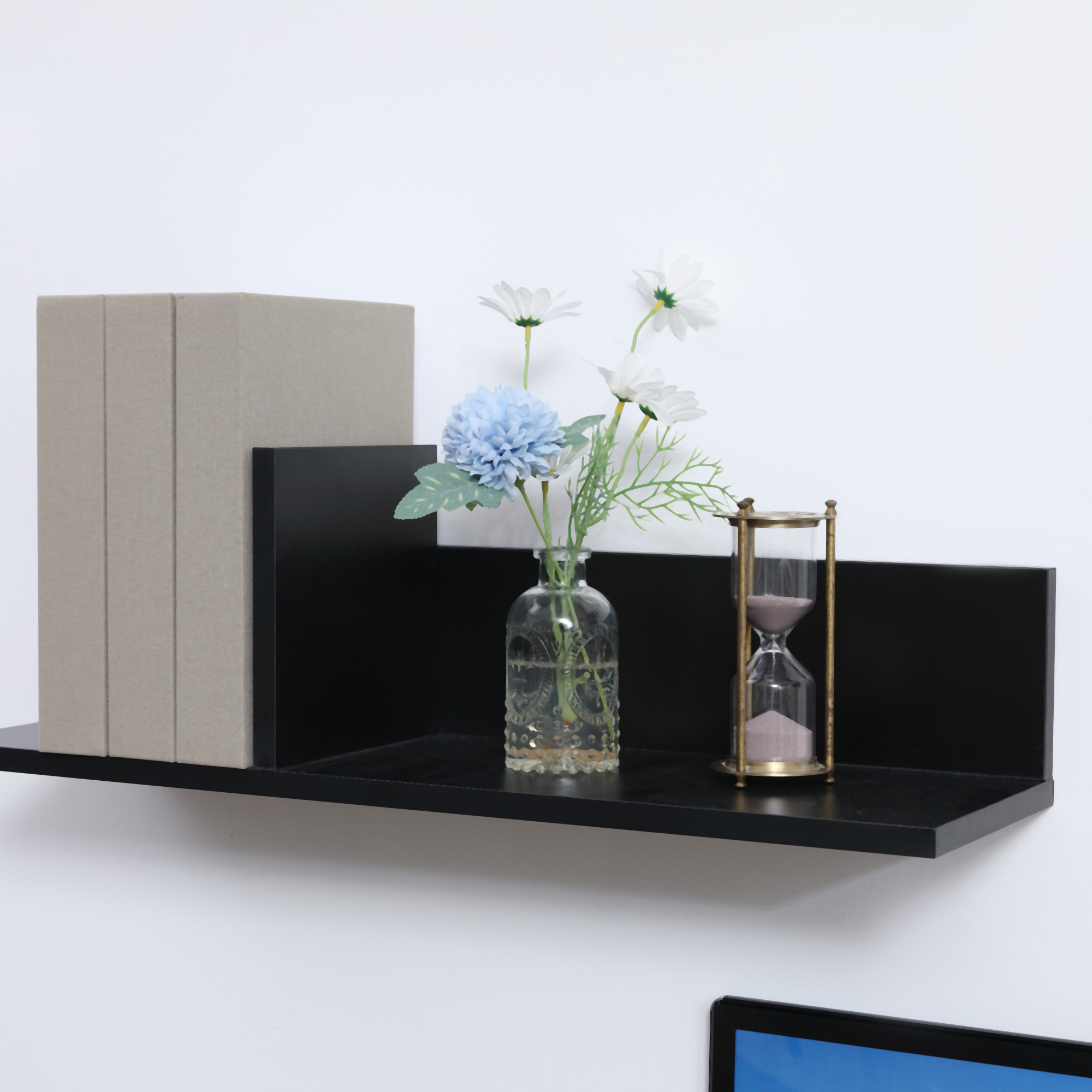  Suport TV Modern 130 cm cu Dulapuri si Rafturi - Negru [5]