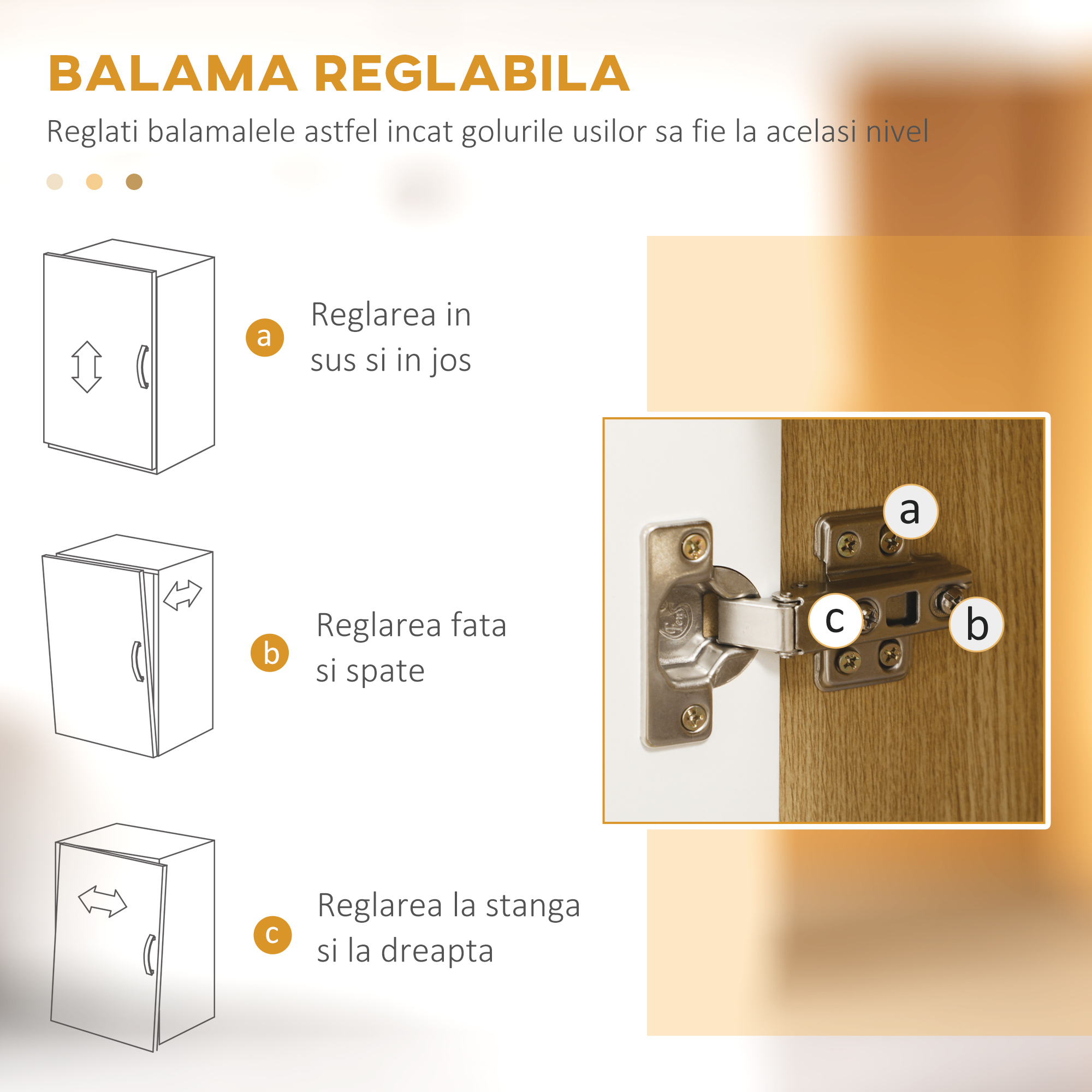  Dulap inalt din PAL cu 4 Usi, Dulapuri si Raft Deschis, 80x40x180 cm [5]