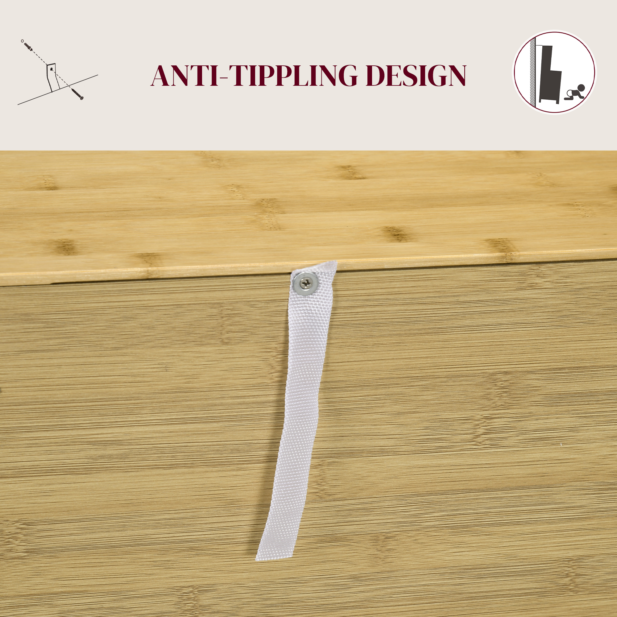  Comoda in Stil Boho din Rattan si Bambus, Dulap cu 2 Usi si Raft Interior, 60x27x67.5 cm, Lemn Natural [4]