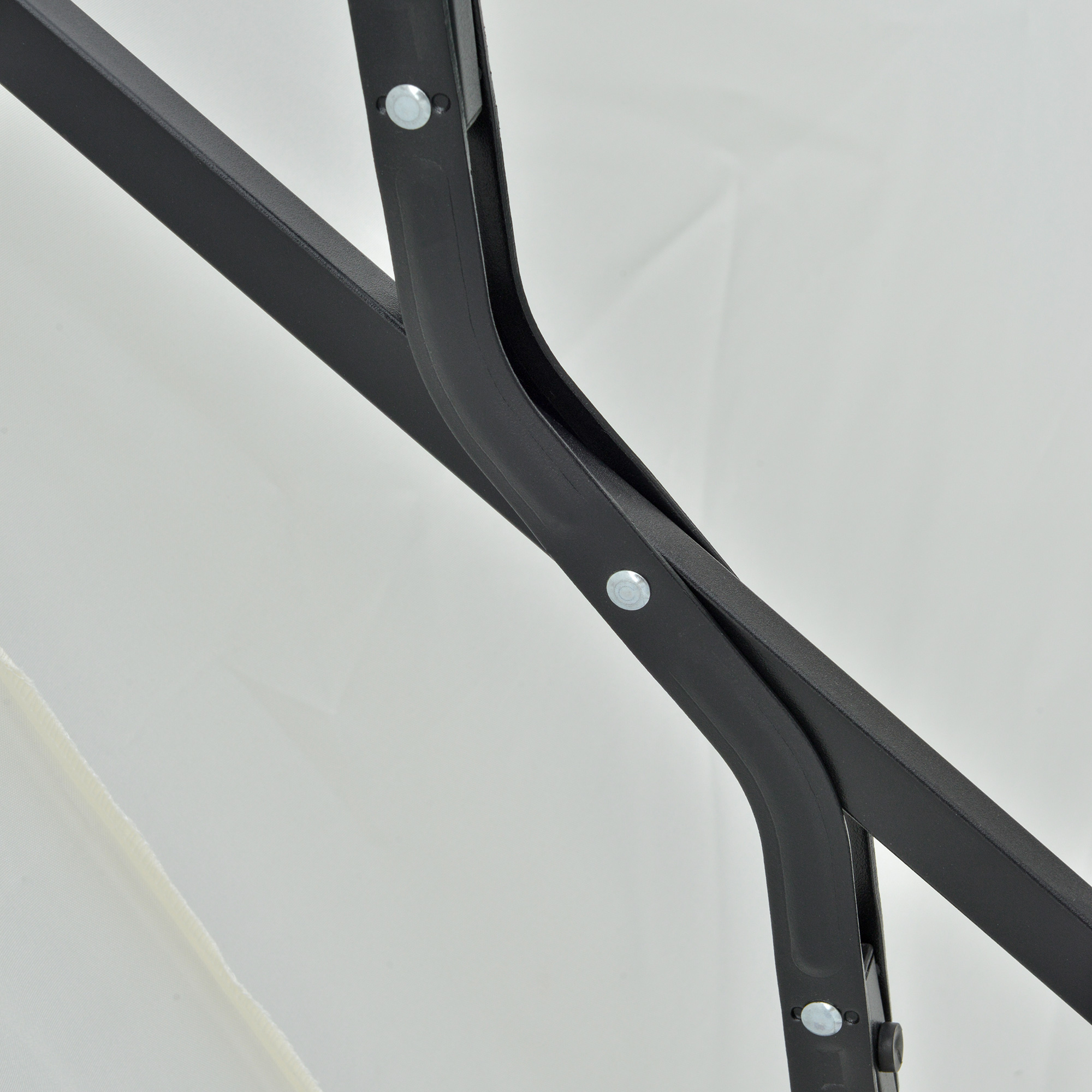  Umbrela Semicirculara cu Manivela si Material Anti-UV, 200x190x240 cm, Crem [7]