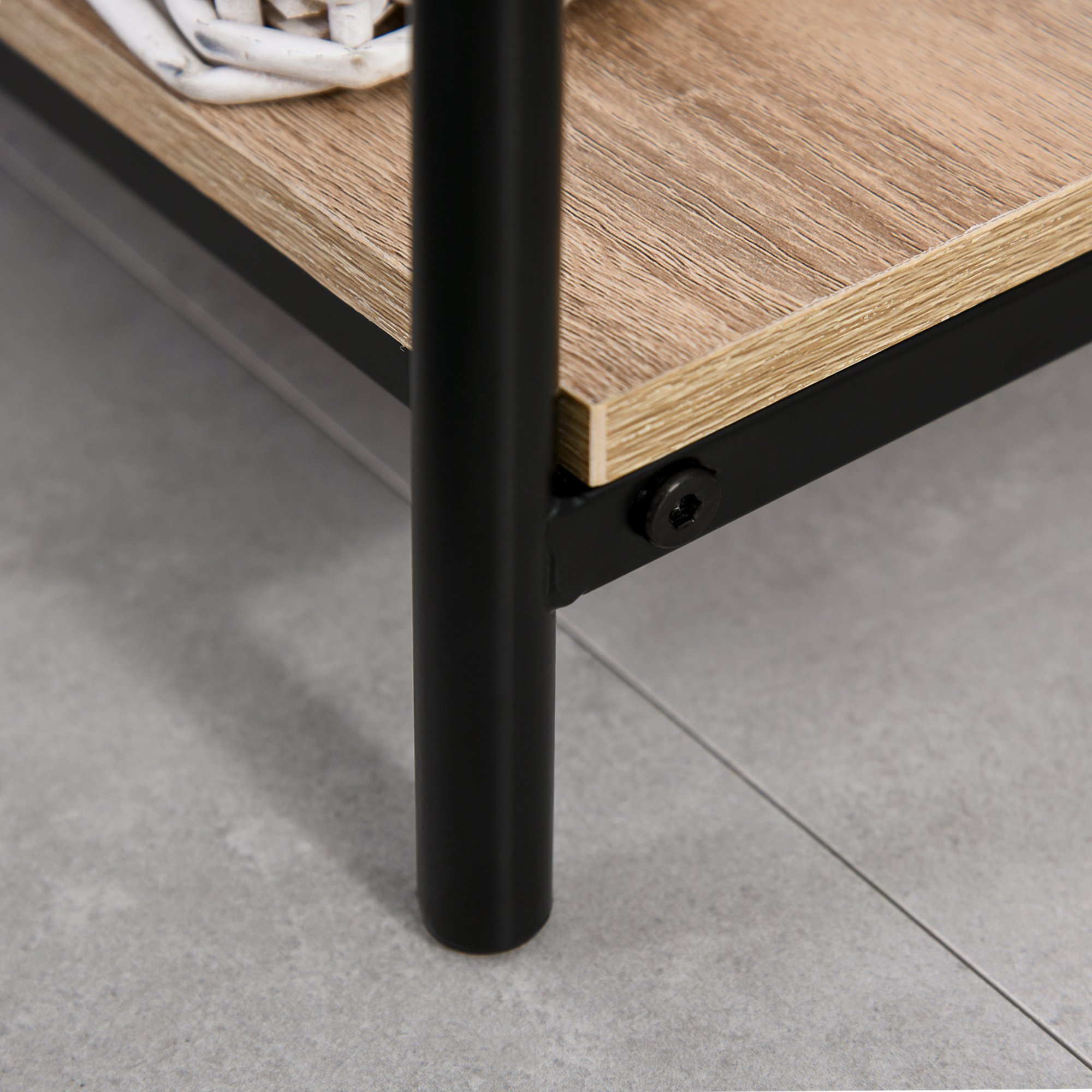  Cuier cu Banca si Suport Pantofi in Stil Industrial Mobil pentru Intrare [6]