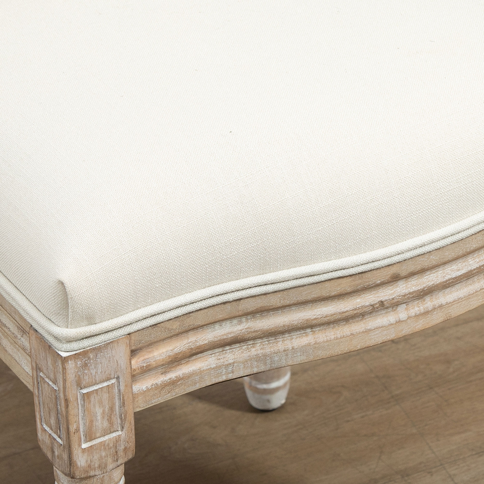  Set 2 Scaune Vintage - Capitontate, Alb, pentru Sufragerie [8]