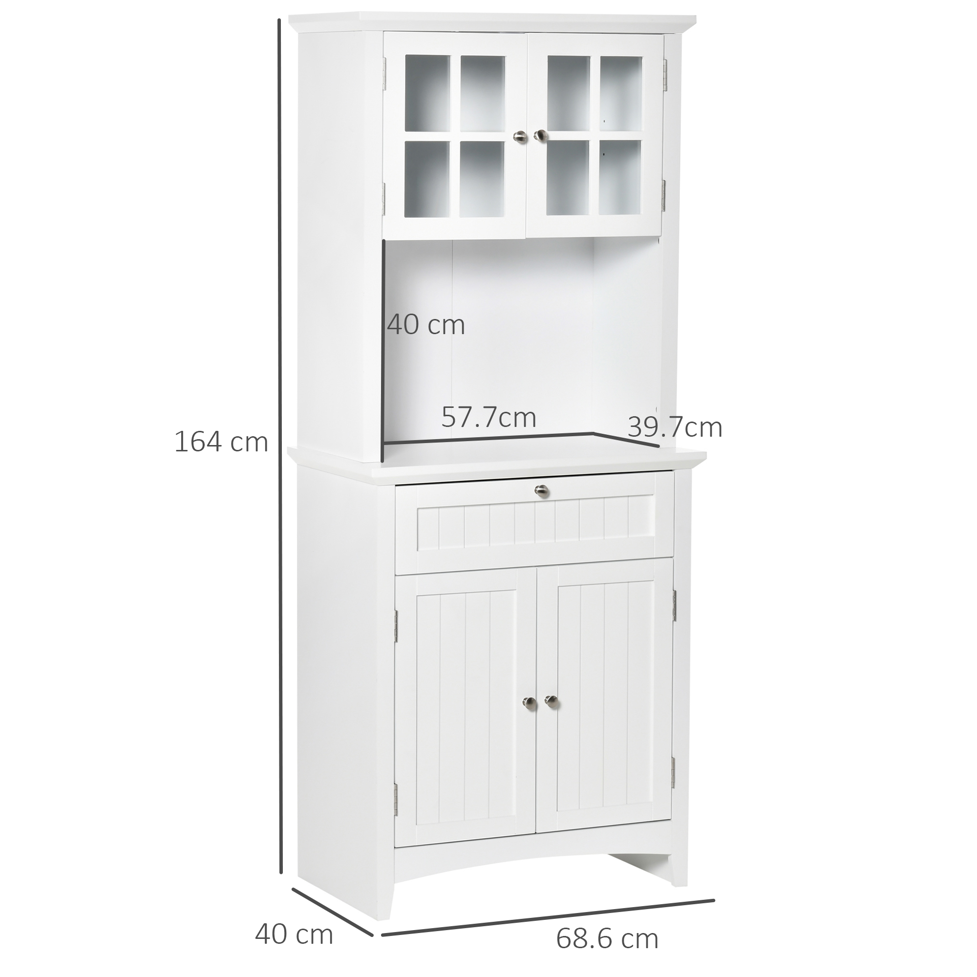  Dulap inalt 68×40×164 cm - Compartimente si Rafturi pentru Bucatarie [2]