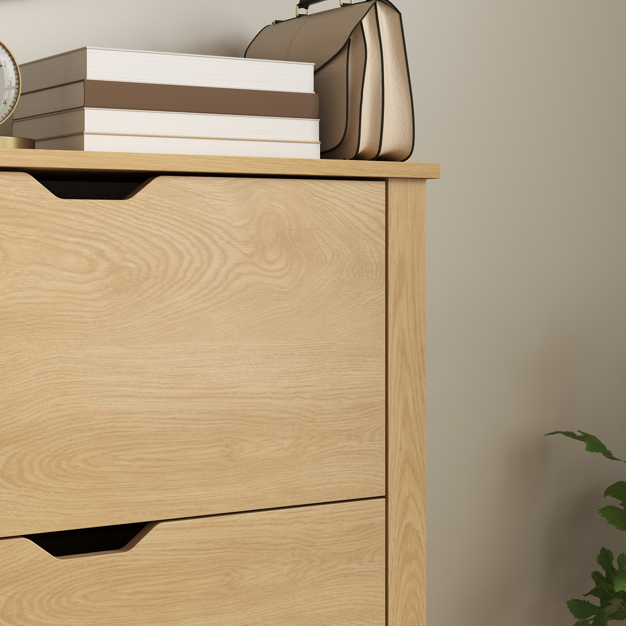  Dulap Slim pentru 18 Pantofi, 3 Sertare cu 2 Rafturi Reglabile Alb [8]