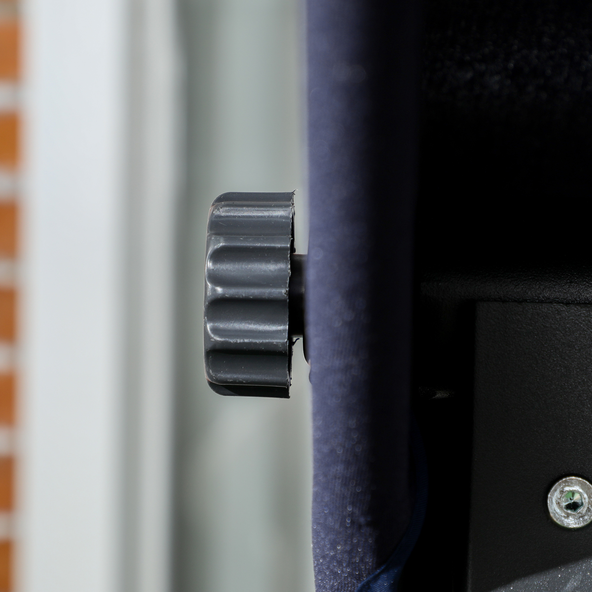  Balansoar de Gradina cu 3 Locuri, Copertina Reglabila si 3 Perne, 198x118x168 cm, Albastru [8]